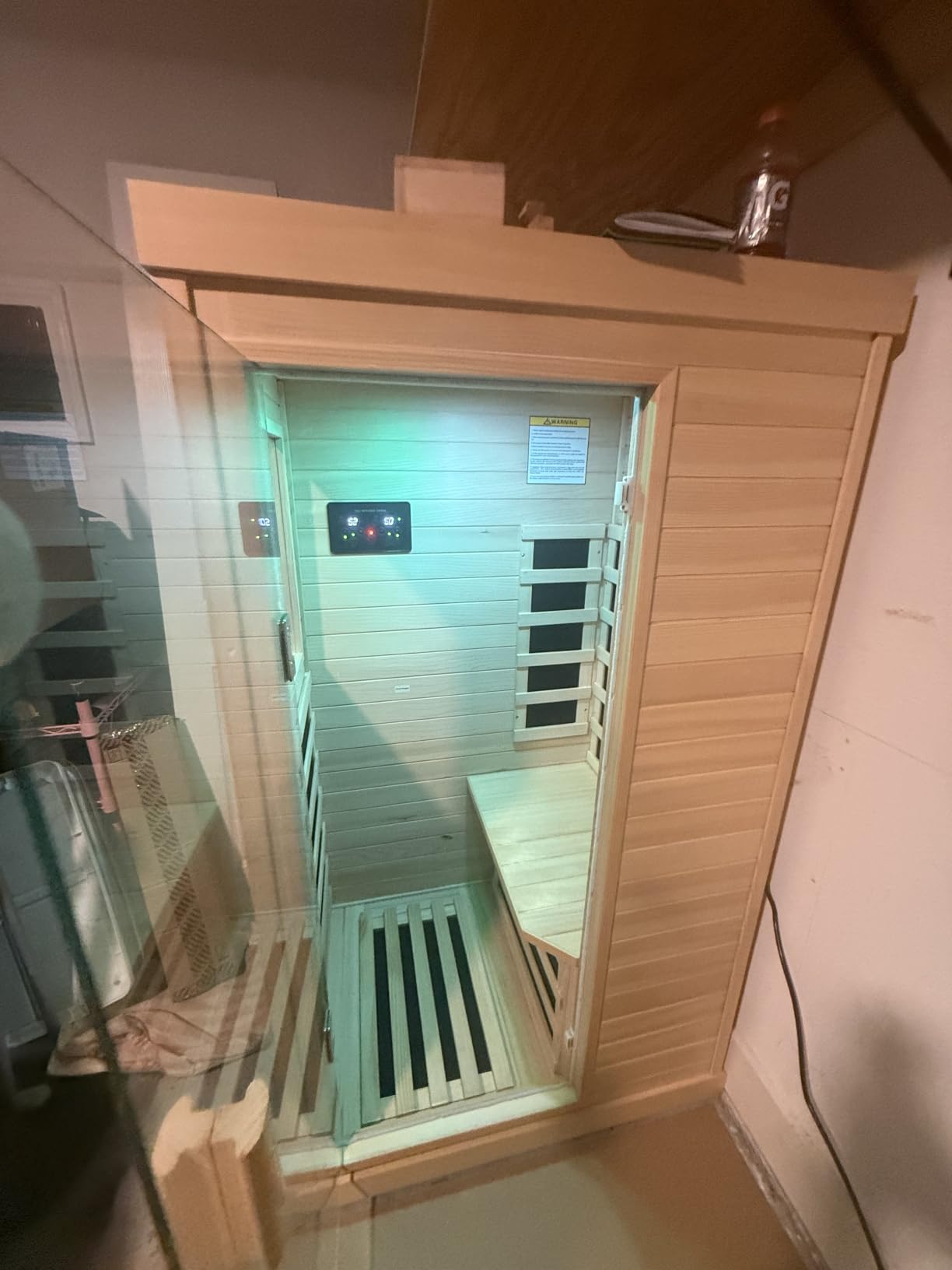 OUTEXER Infrared Sauna Home Sauna Spa Room Chilean Pine Wood 1200W 120v customer photo 1