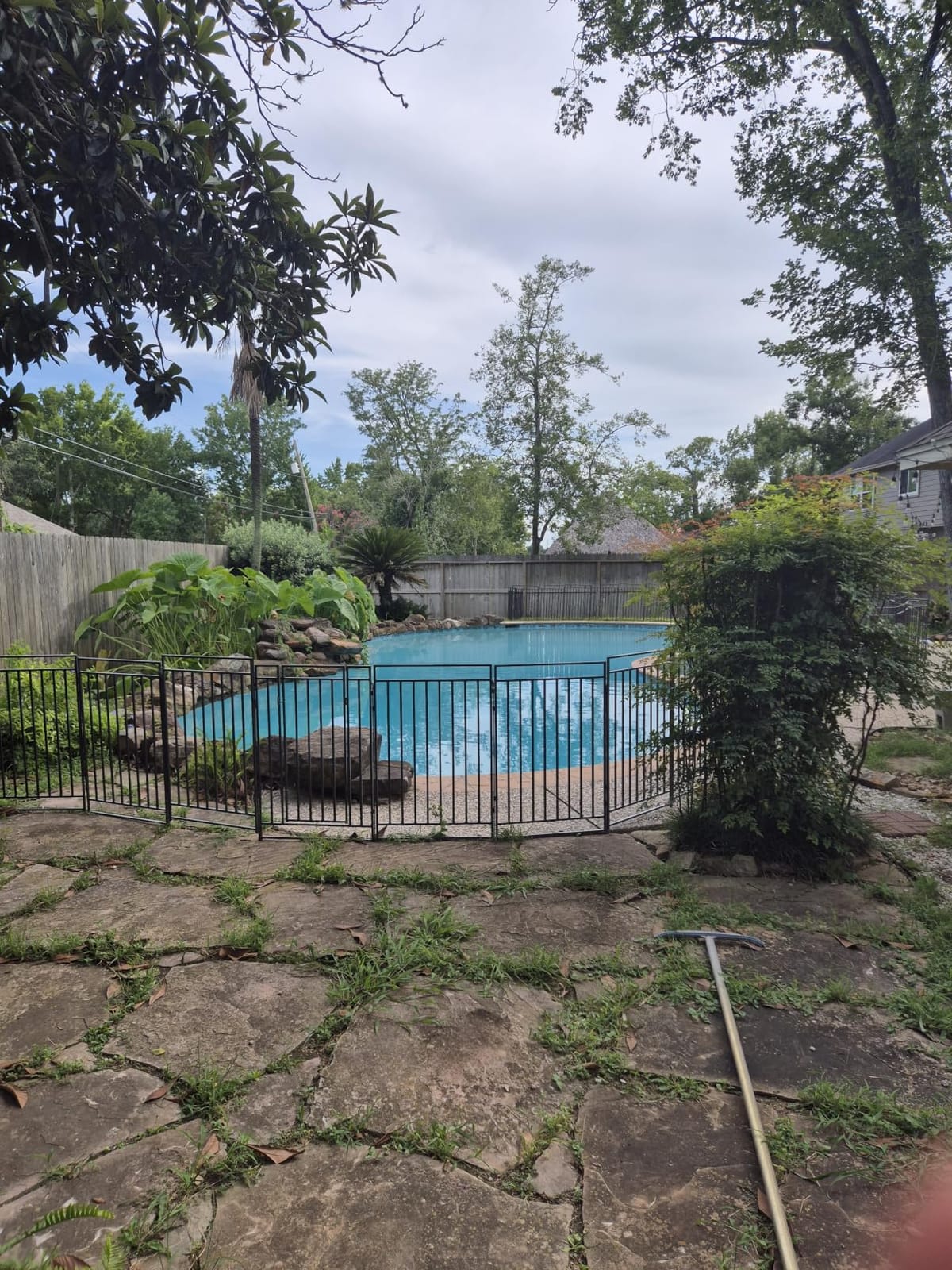 40in H x 54ft L Black-Silver Removable Pool Safety Fence customer photo 2