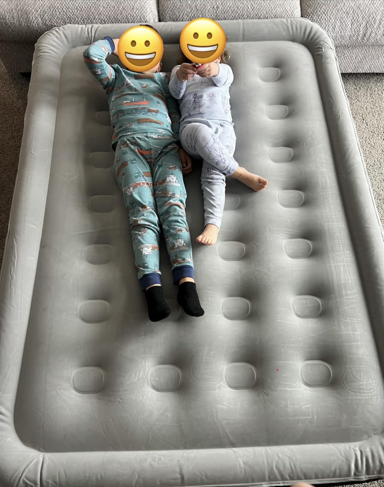 Dr. air Queen Air Mattress with Built-in Pump, 18