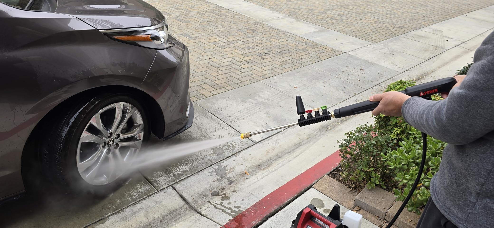 A-iPower Electric Pressure Washer 2800 Max PSI 1.7 Max GPM Follow Me customer photo 2