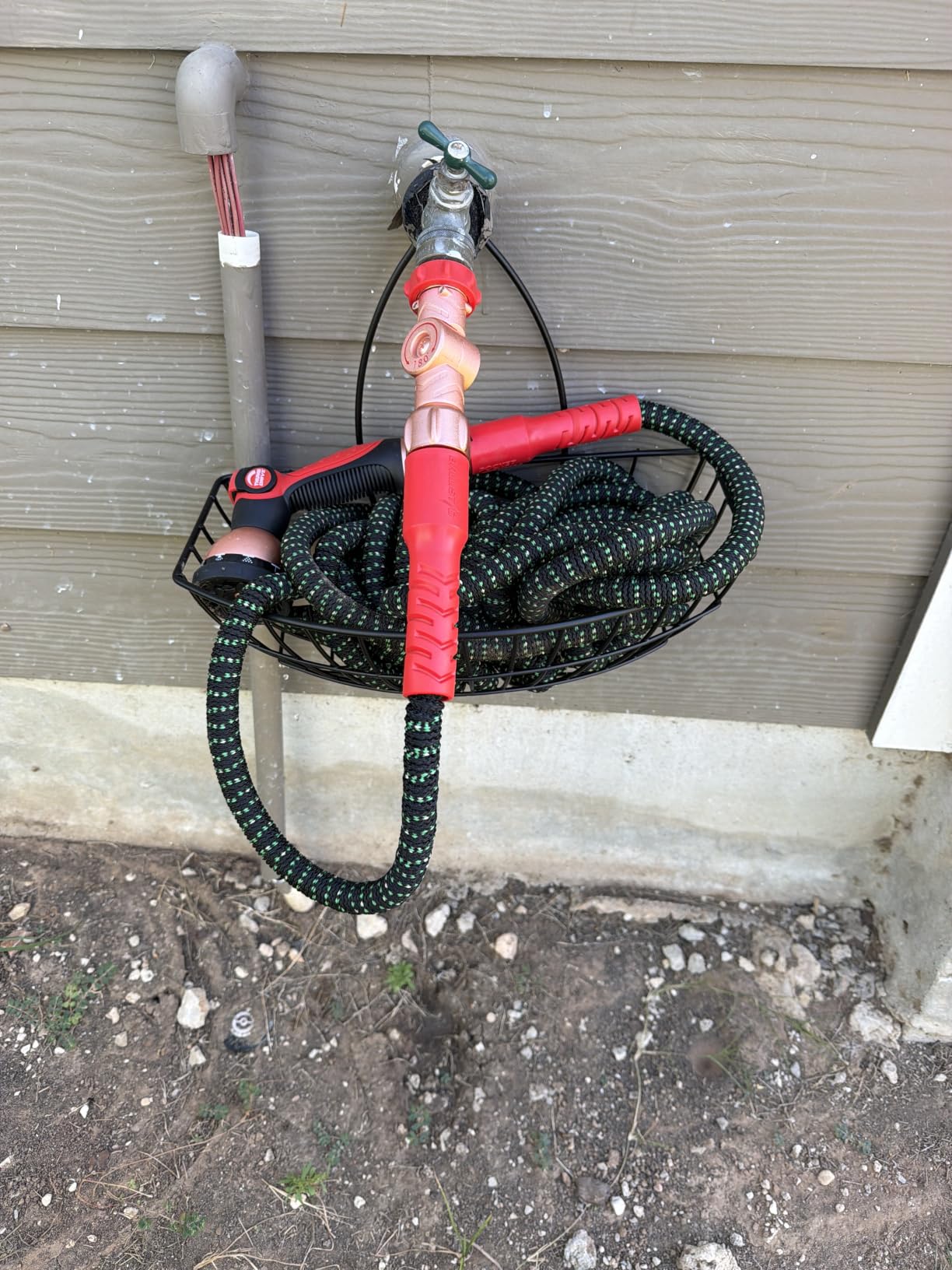 Pocket Hose Ballistic Double UV Edition 100 FT Expandable Garden Hose w/Pocket Pivot Swivel Connector, Anti-Burst Sleeve Reinforced w/Bulletproof Fiber, Lightweight, No-Kink, Compact, AS SEEN ON TV customer photo 2