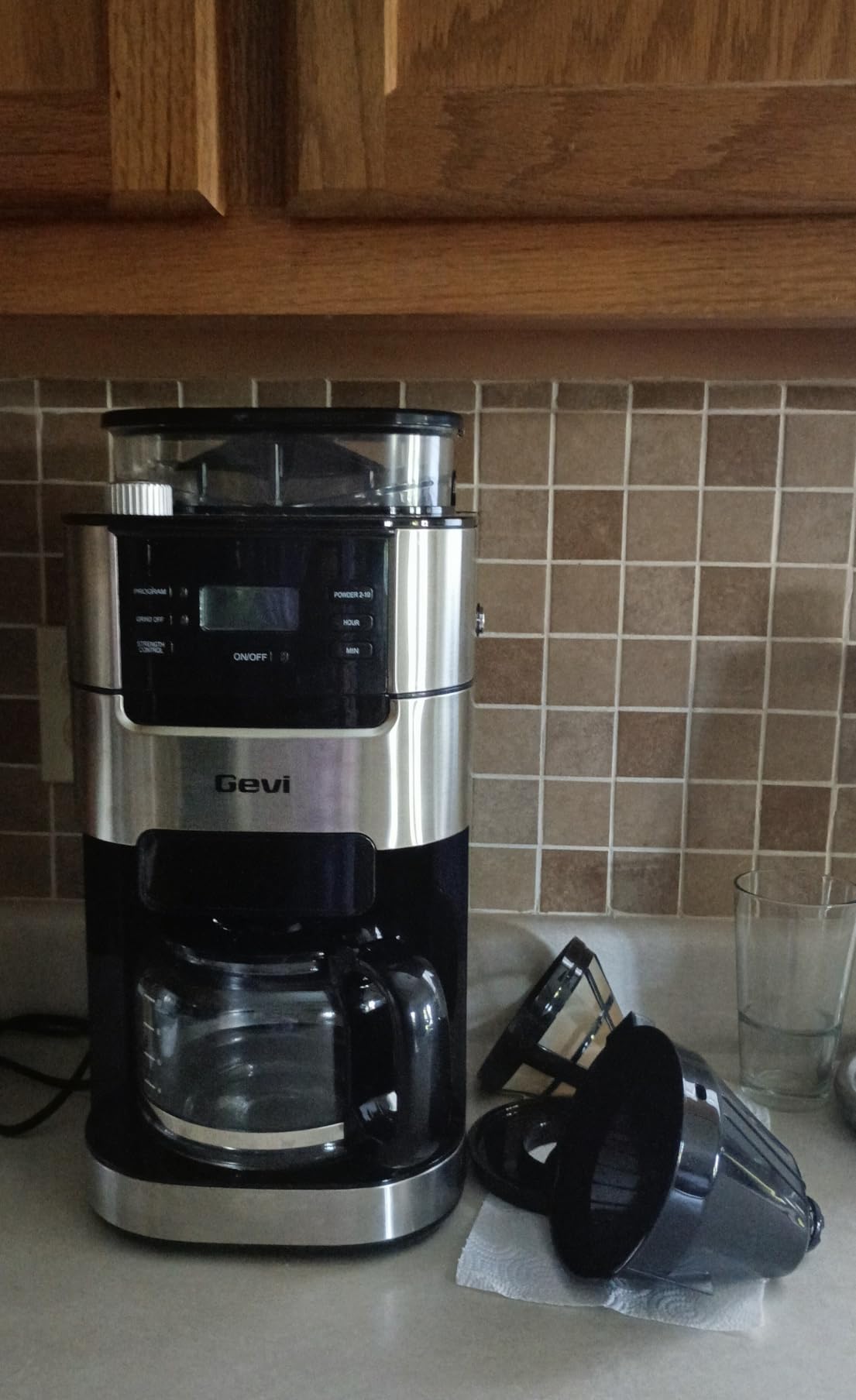 Gevi 10-Cup Grind-And-Brew Drip Coffee Maker with Built-In Burr Grinder customer photo 2