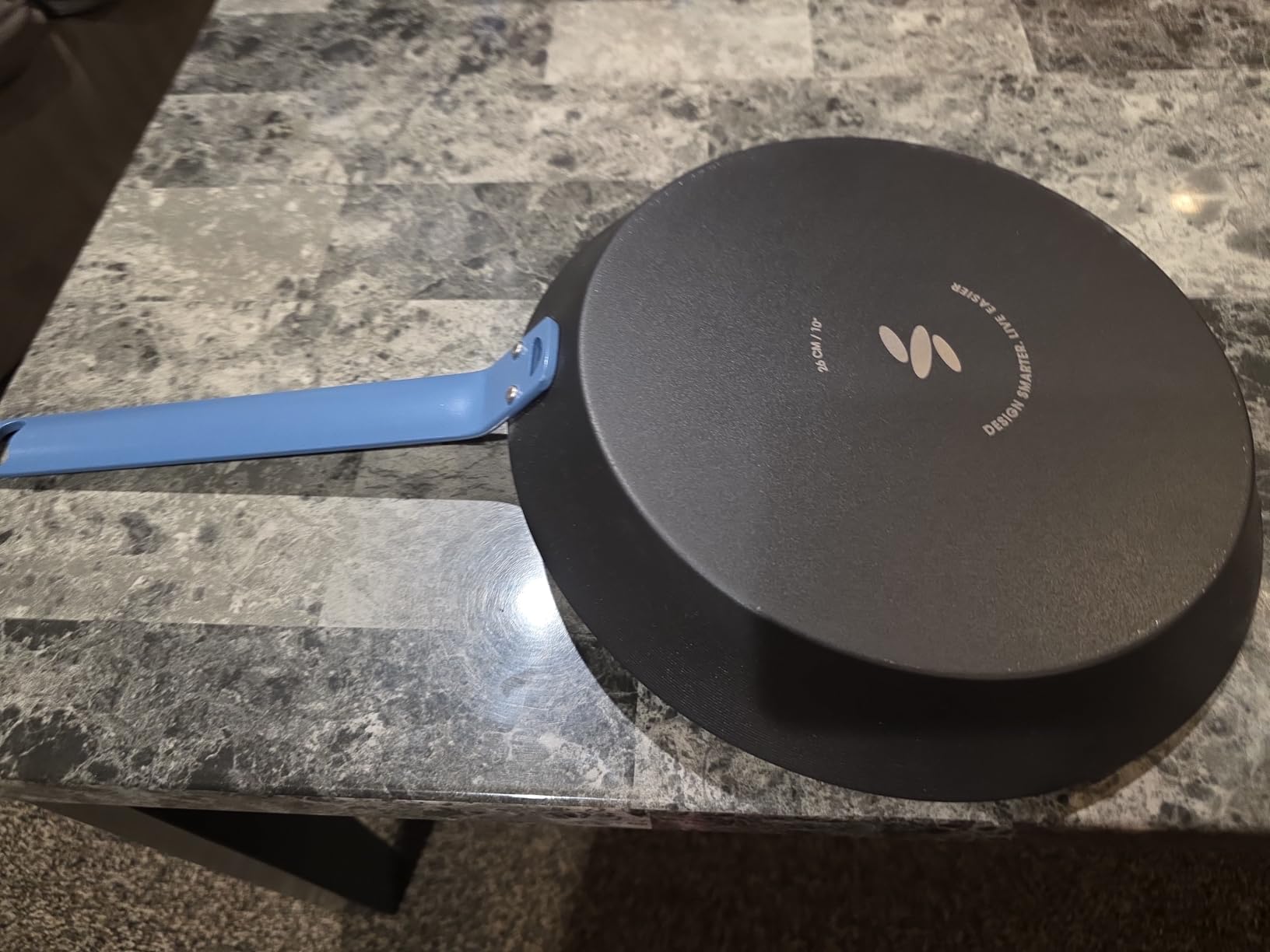 10 Inch Carbon Steel Frying Pan, Nitrided Preseasoned Skillet customer photo 2