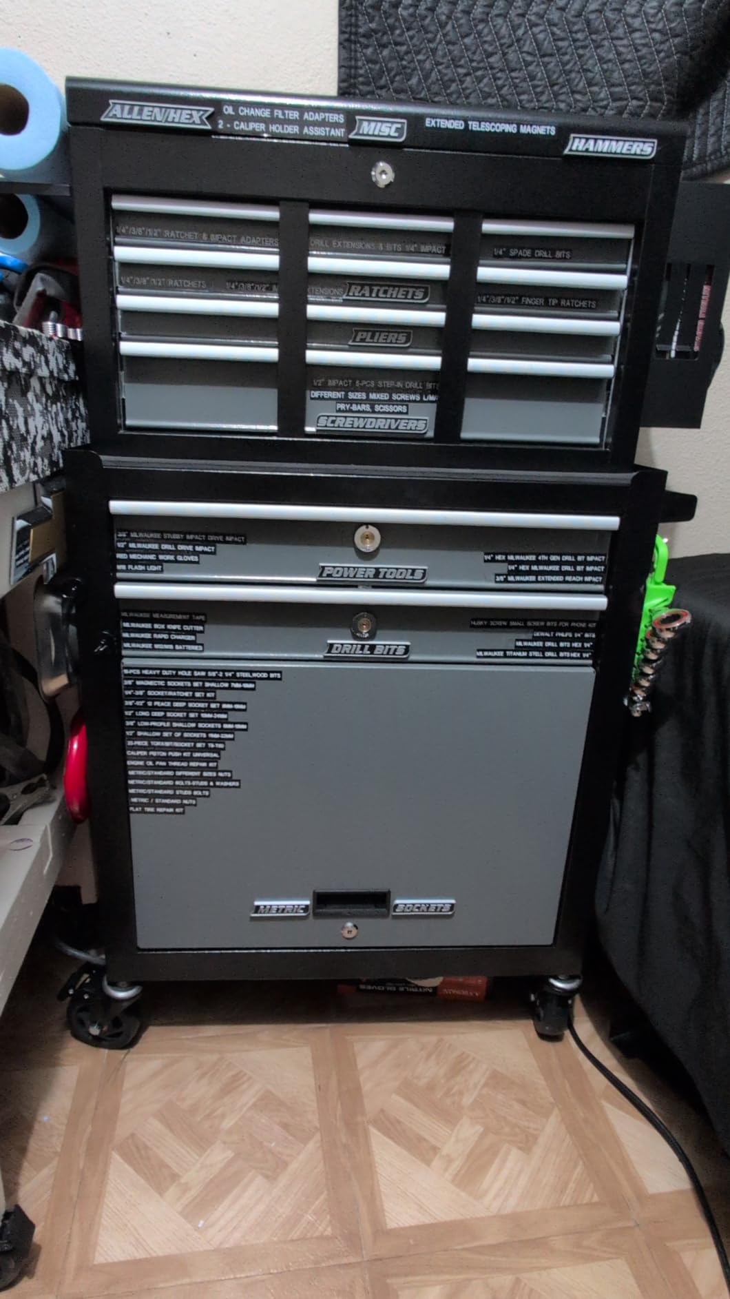 8-Drawer Tool Chest with Wheels, 42'' Rolling Tool Chest Heavy Duty,Black customer photo 1
