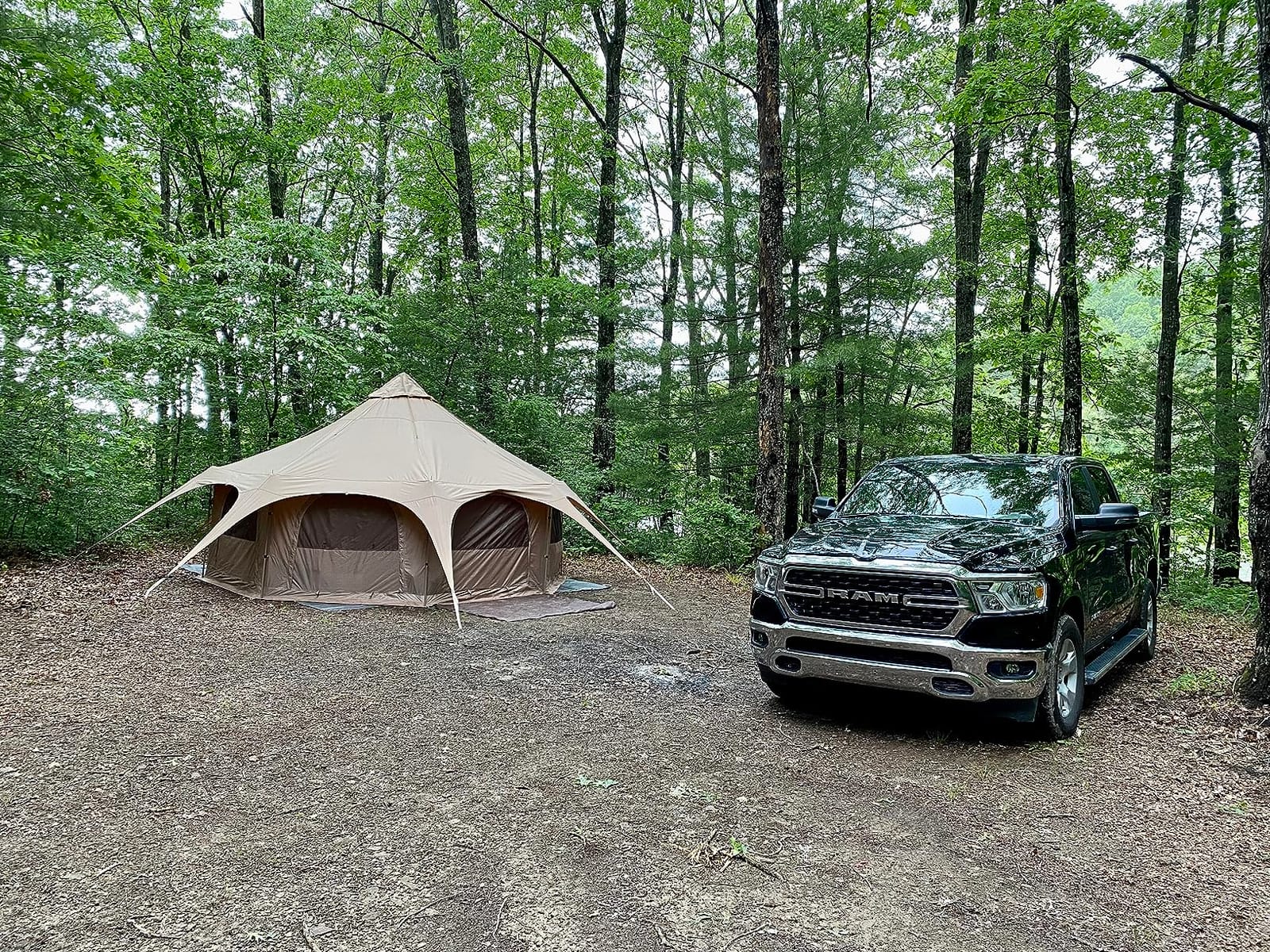 MC TOMOUNT Canvas Bell Tent with Stove Jack, 16.4ft*High9.2ft Glamping Tent customer photo 1