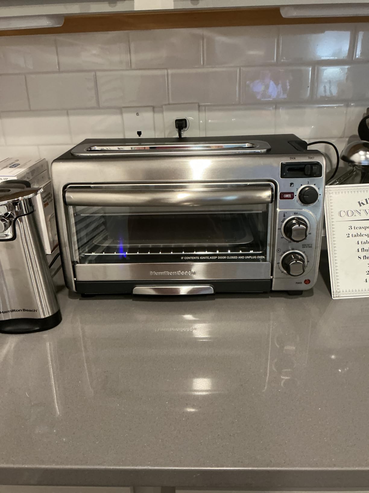 Hamilton Beach 2-in-1 Countertop Toaster Oven and Long Slot 2 Slice Toaster customer photo 1