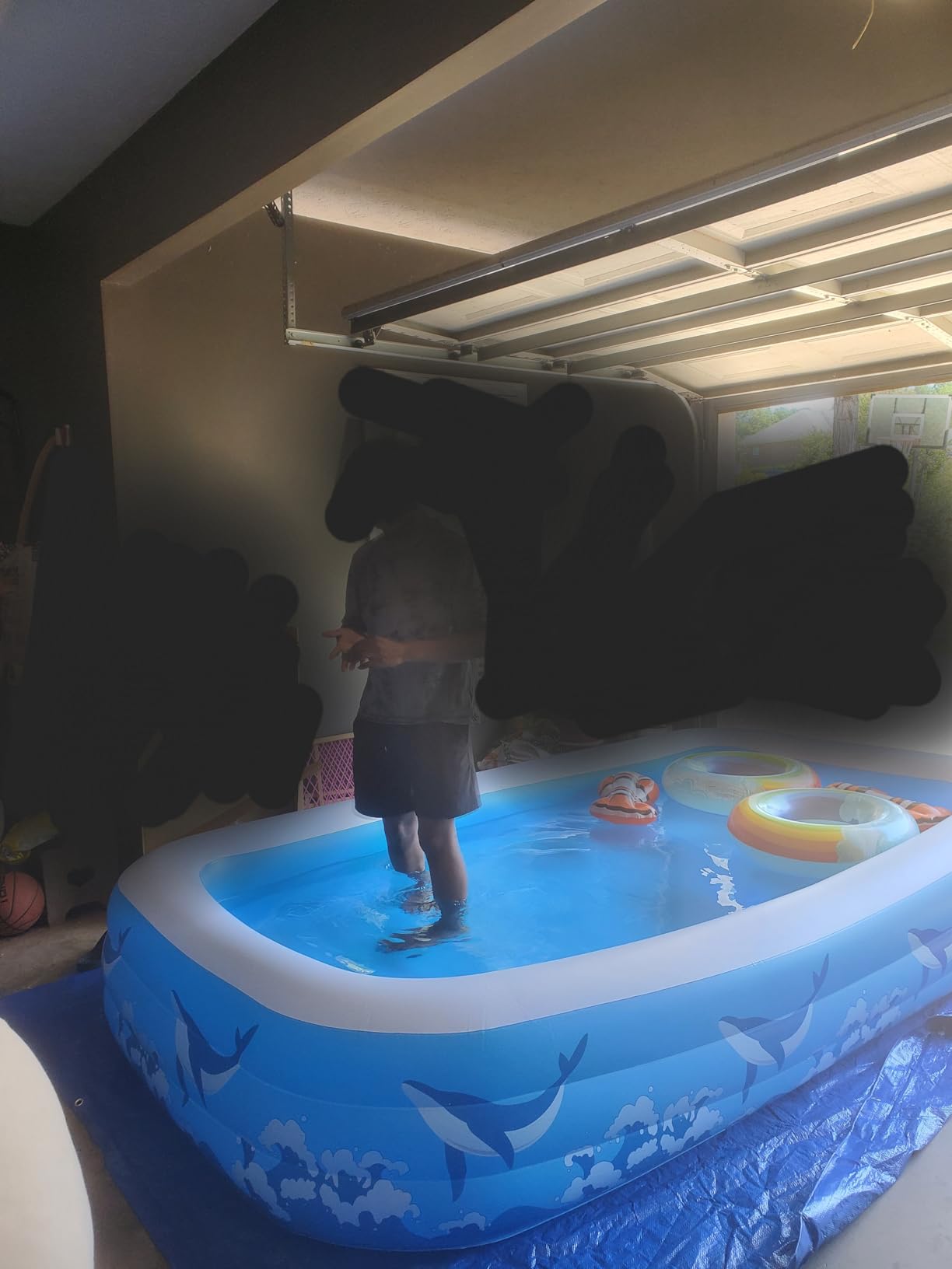 Large Inflatable Pool for Adults Kids, 130