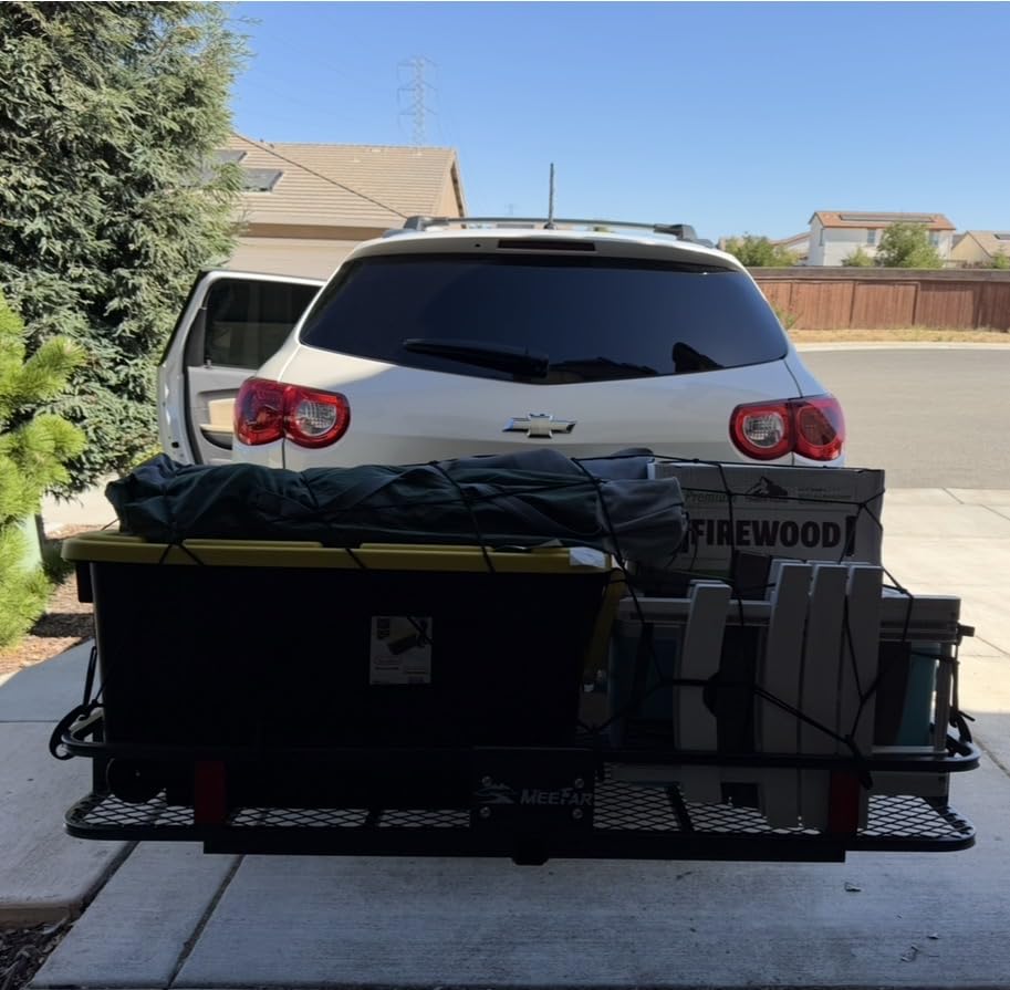 Hitch Mount Cargo Carrier Rack Basket 53