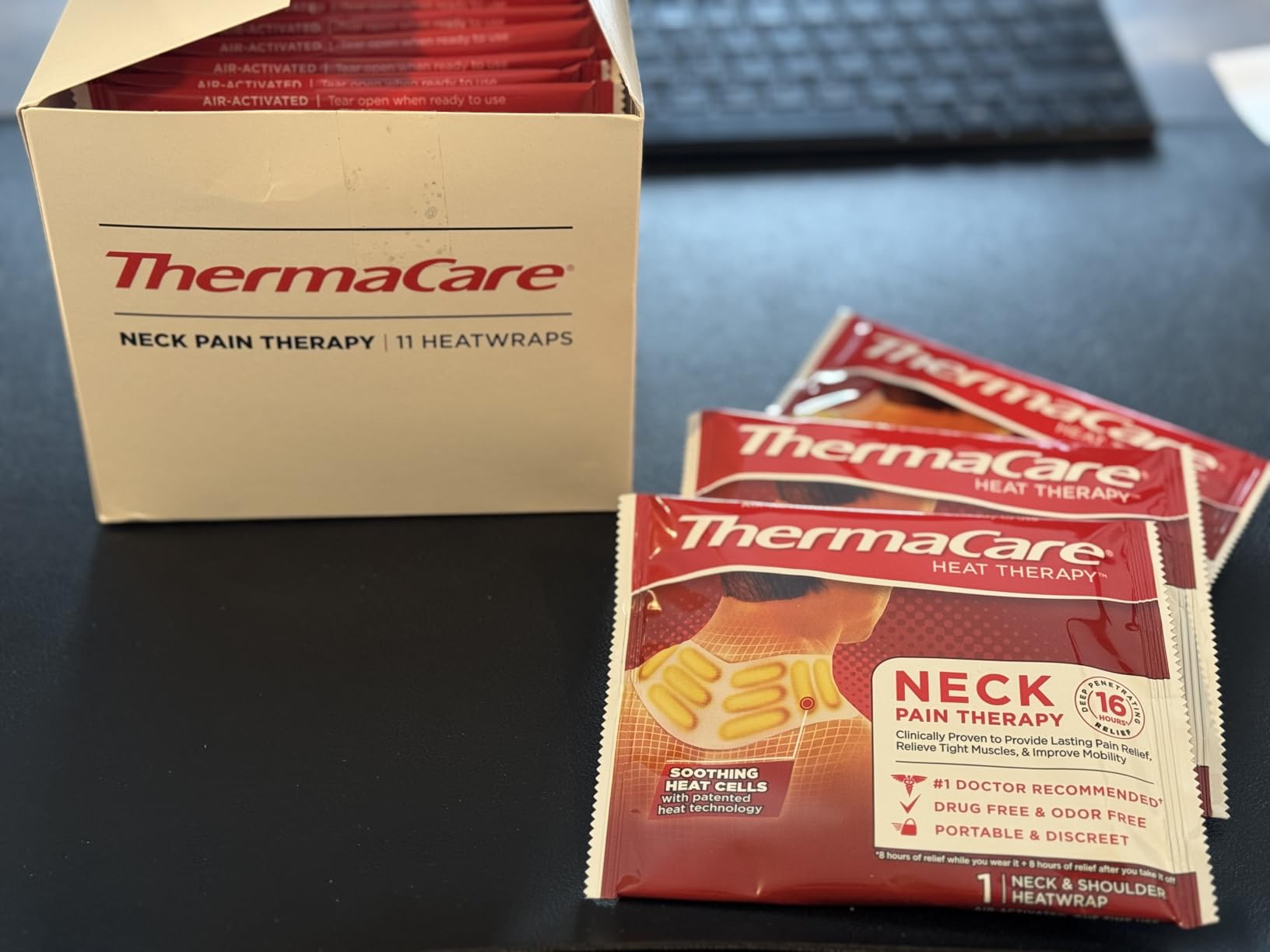 ThermaCare Heat Wraps for Neck & Shoulder Pain Relief, 11 Count customer photo 2