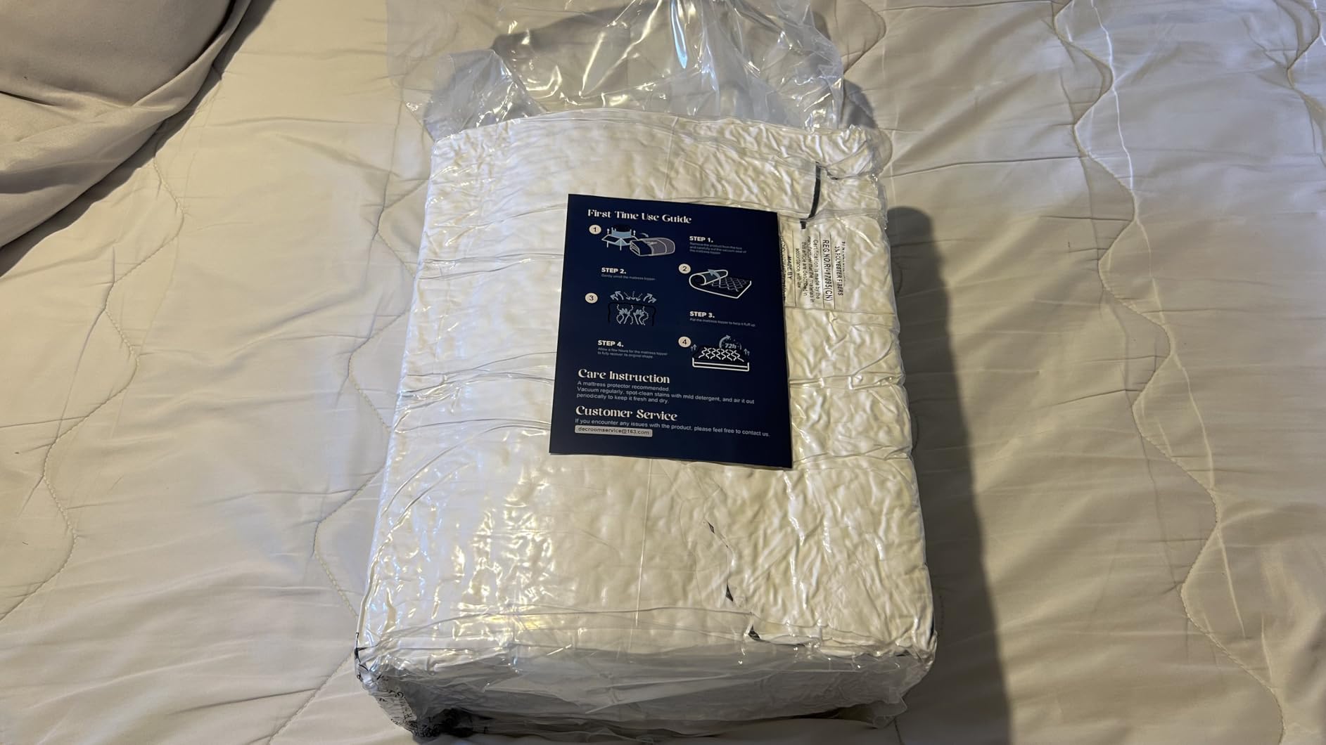 4 Inch Memory Foam Mattress Topper Back Pain Relief Queen Size customer photo 1