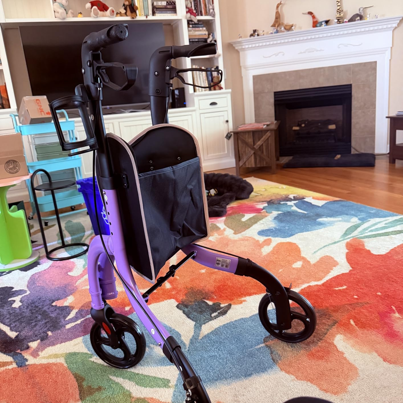 HOMLAND Foldable 3 Wheel Walkers for Seniors, Lightweight 10.4 lbs customer photo 2