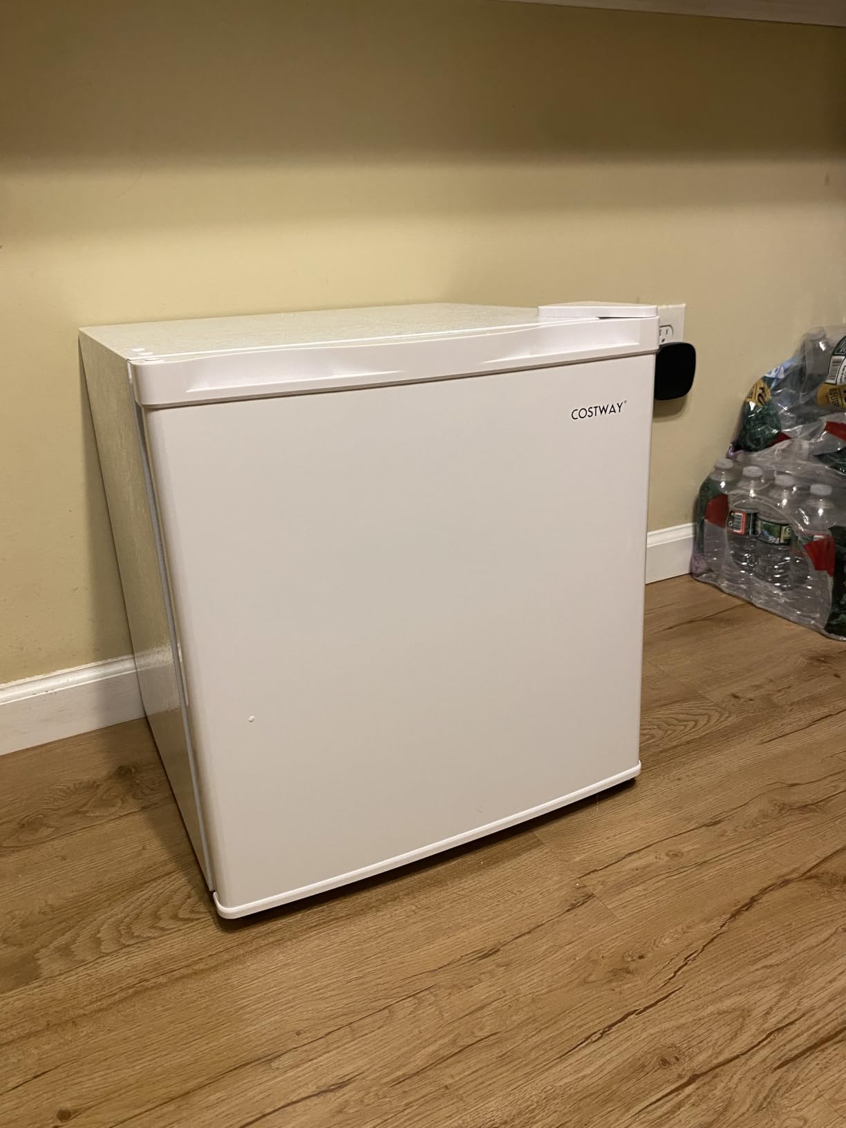 COSTWAY 1.7 Cu.Ft Mini Fridge with Compartment for Dorm Office Bedroom customer photo 1