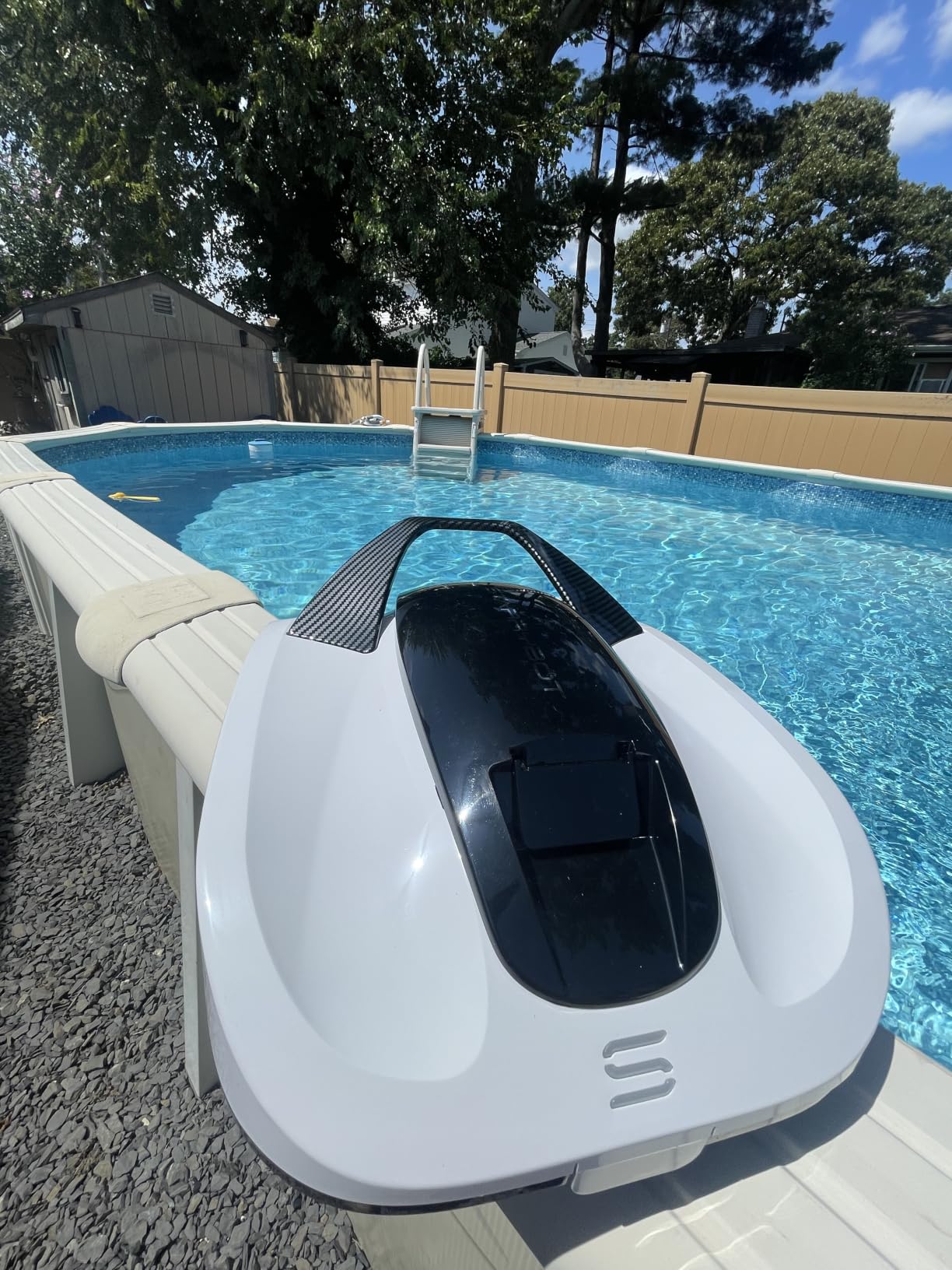STARRYBOT Robotic Pool Vacuum, Dual-Motor Above-Ground Cleaner(Gray) customer photo 2