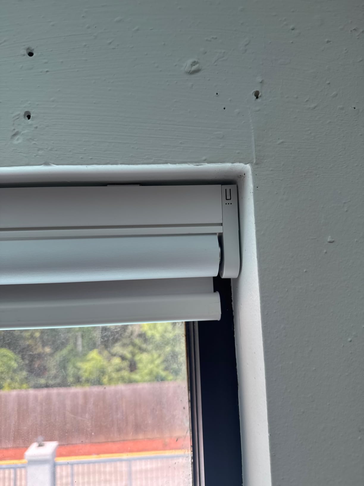 Motorized Blinds with Remote Roller Shades White, 52 x 72 customer photo 1