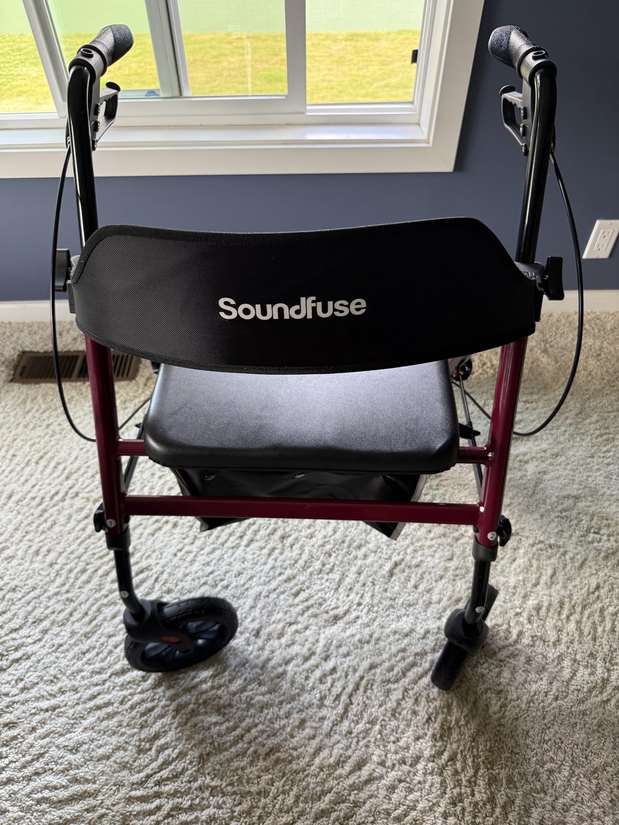 soundfuse Foldable Rollator Walkers for Seniors with Seat, 8'' PU Wheels customer photo 2