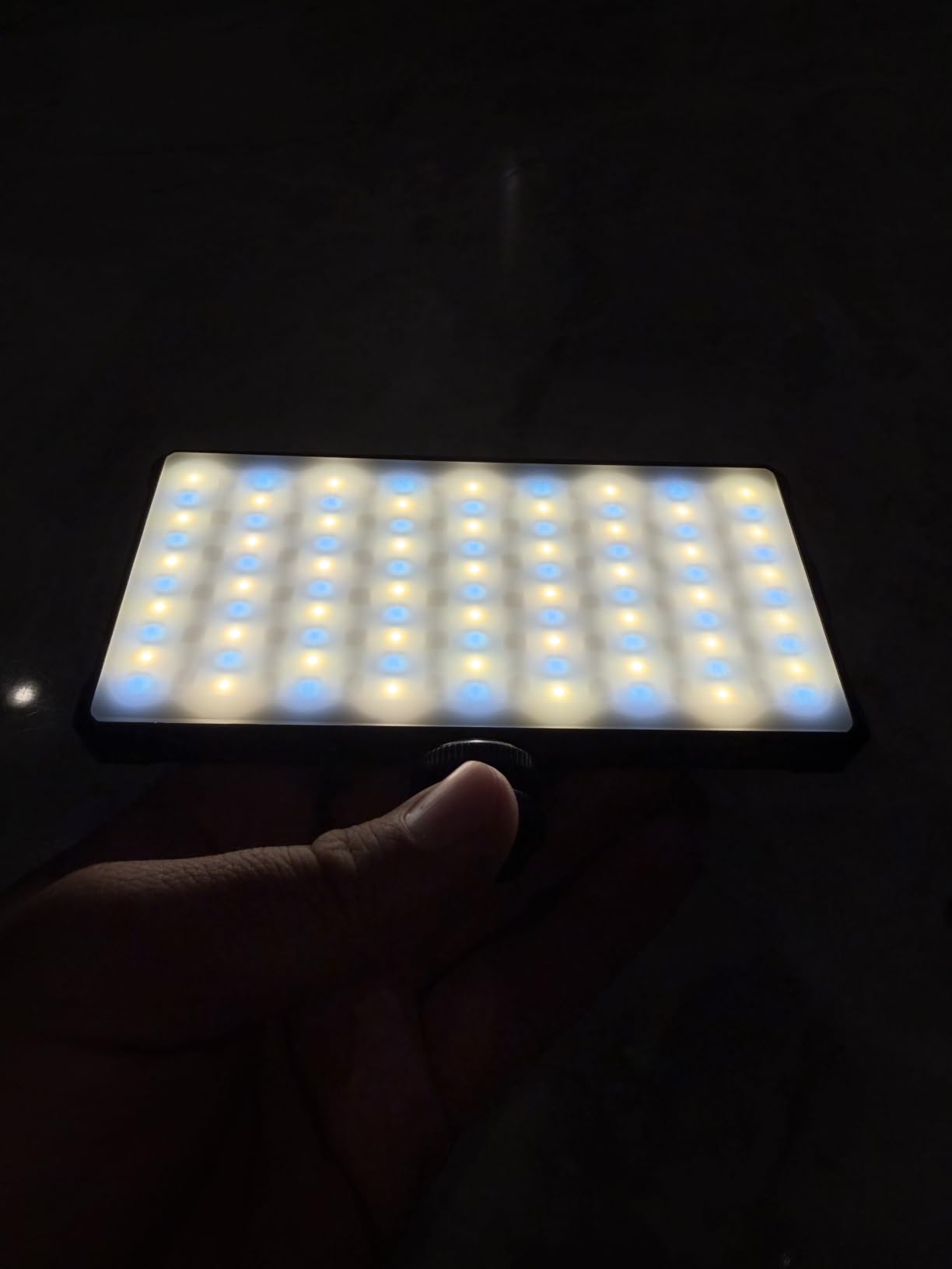 NEEWER Basics RGB Video Light, 9W 2700K-7500K Portable Full RGB Colors 17 Scenes CRI97, 4000mAh Rechargeable Metal Small LED Camera Panel Lighting for DSLR Tripod Streaming Video Recording, SL90C customer photo 2