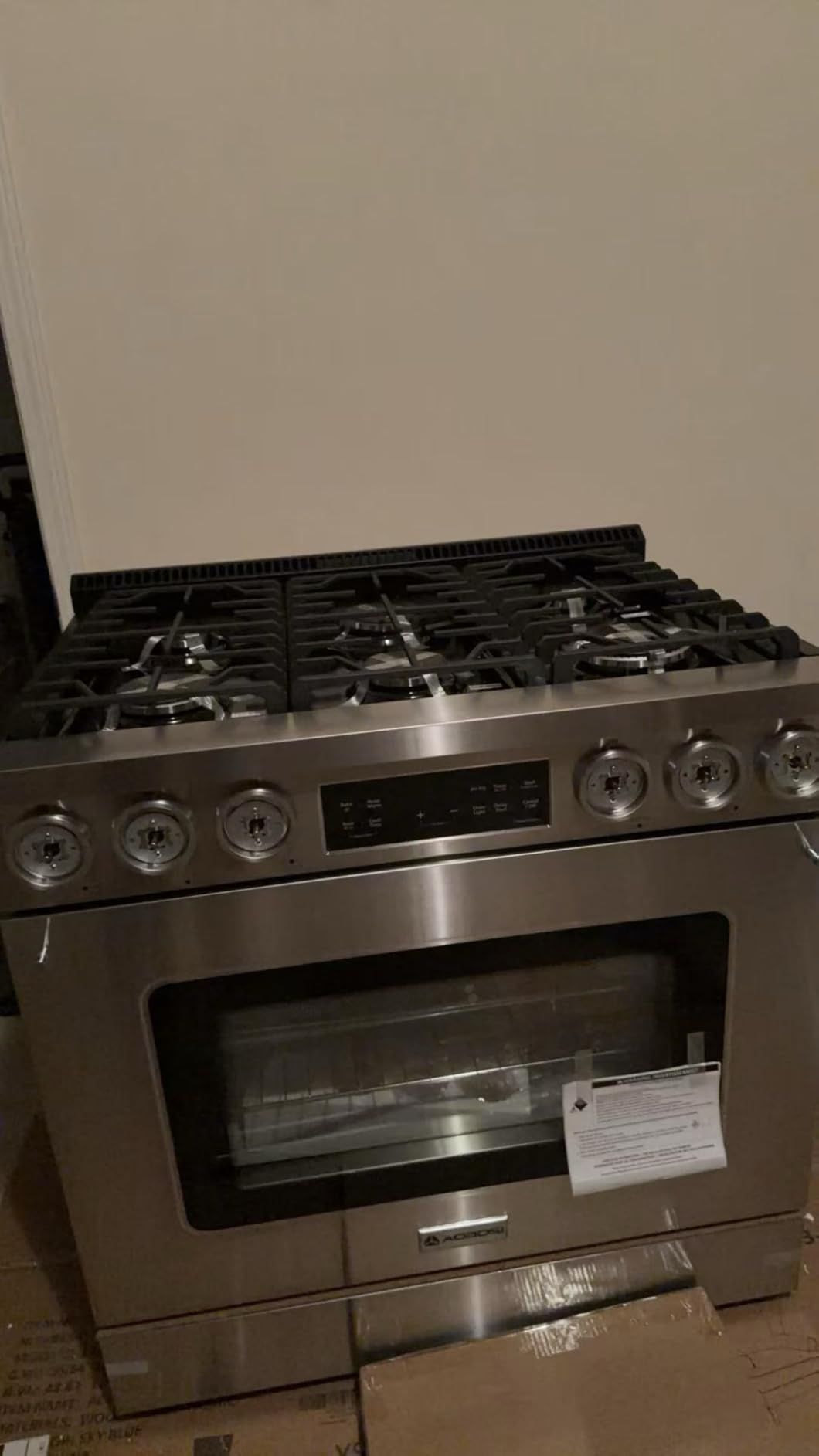 AAOBOSI 36 Inch Gas Range, 6.2 Cu. Ft. 8.5k BTU Knob Convection Oven customer photo 1