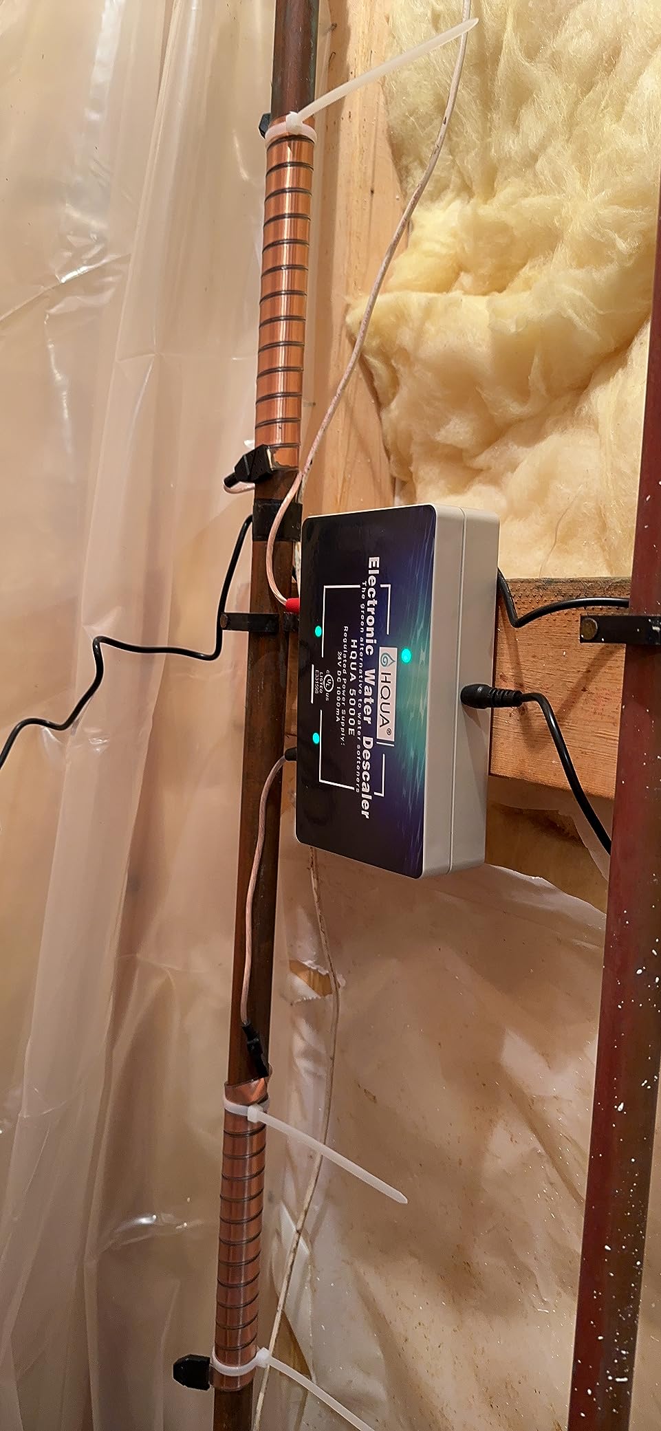 5000E Pro Whole House Electronic Water Descaler, Alternative Salt-Free Water Softener, Hard Water Conditioner for Limescale Buildup Prevention (4 Coils) customer photo 2