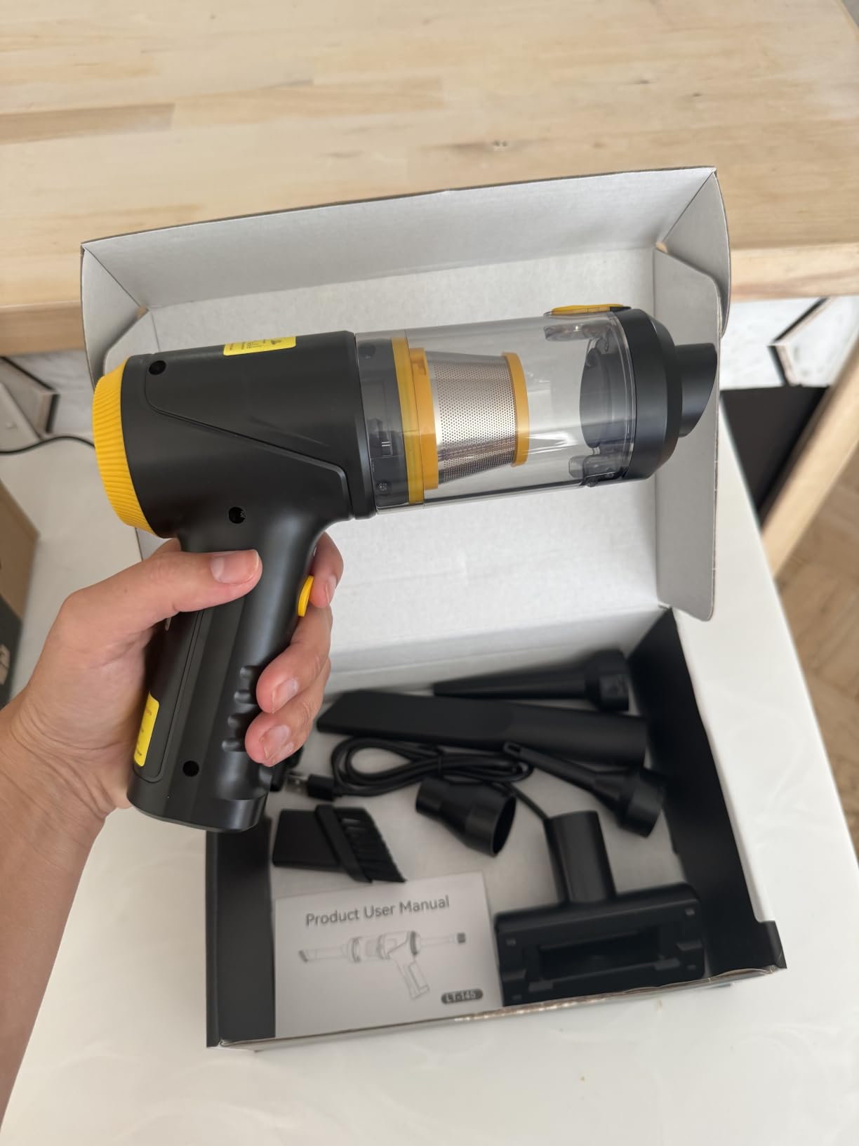 Handheld Vacuum Cleaner, 21000Pa Cordless 4-in-1 Mini Car Vacuum customer photo 1