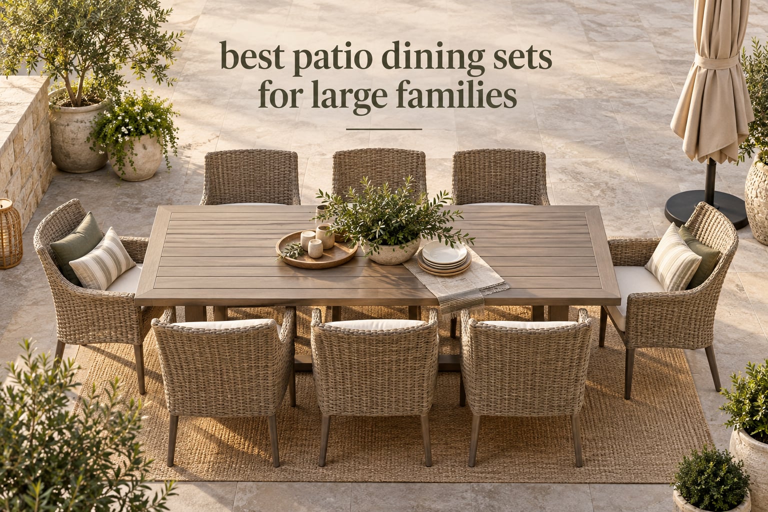 best patio dining sets for large families