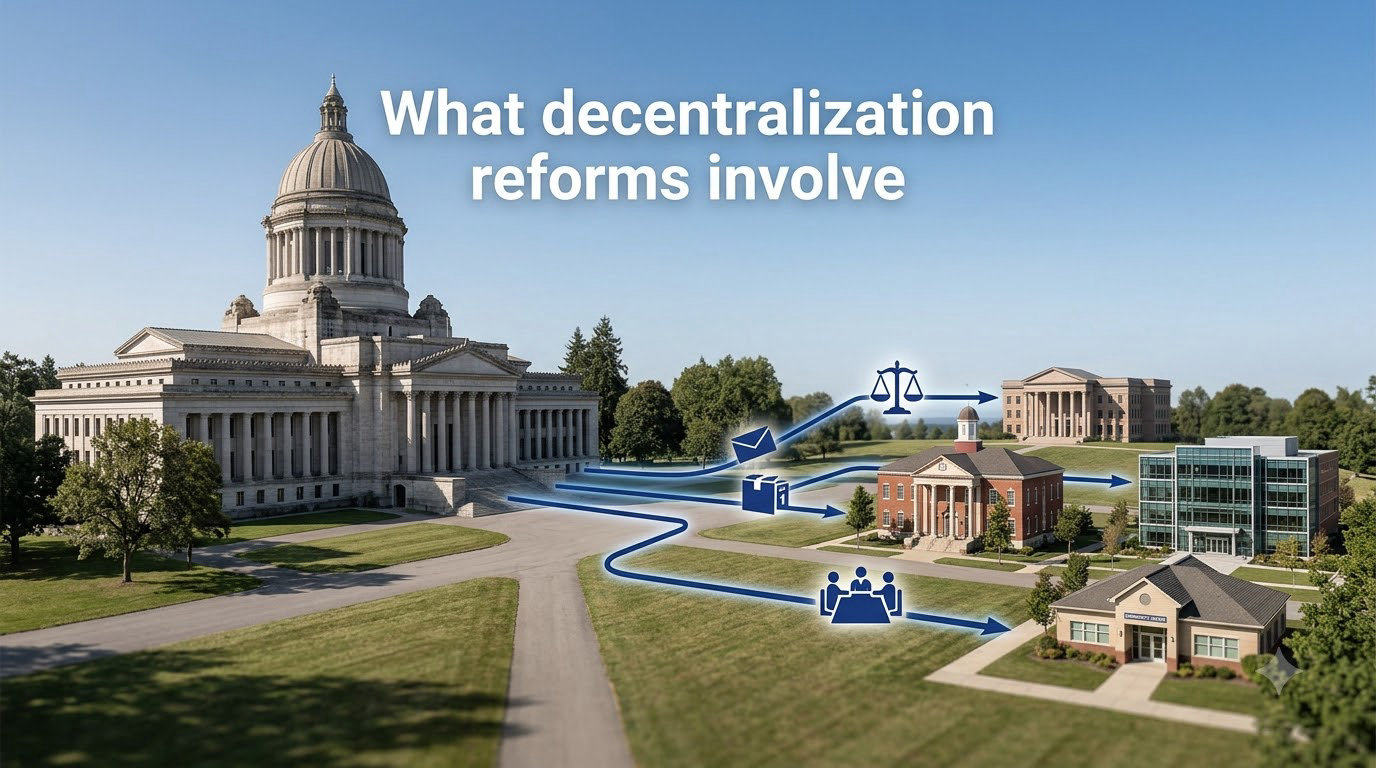 What decentralization reforms involve