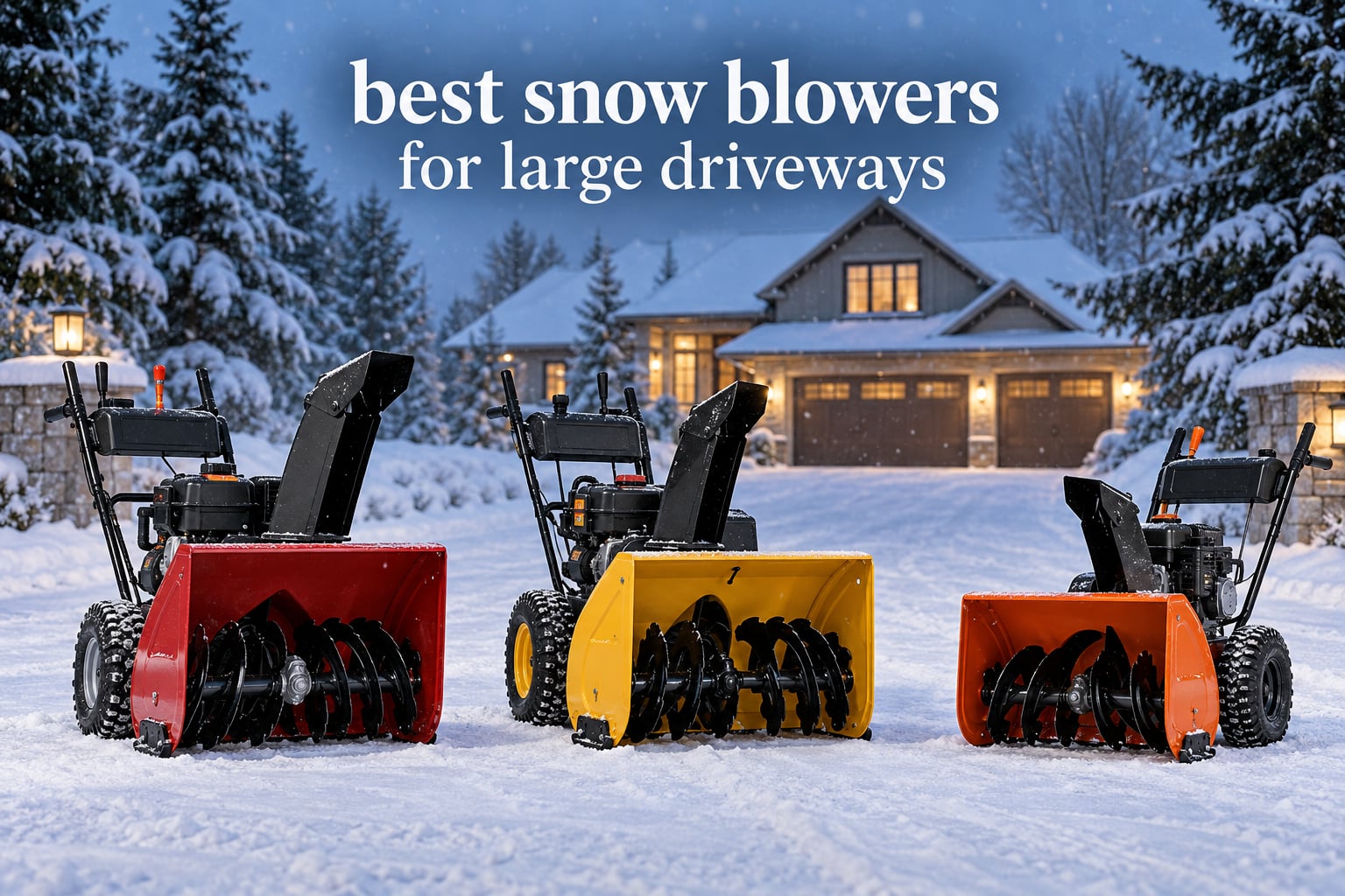 best snow blowers for large driveways