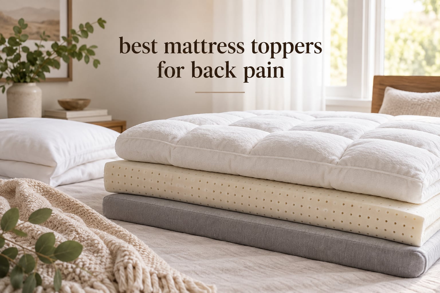 best mattress toppers for back pain