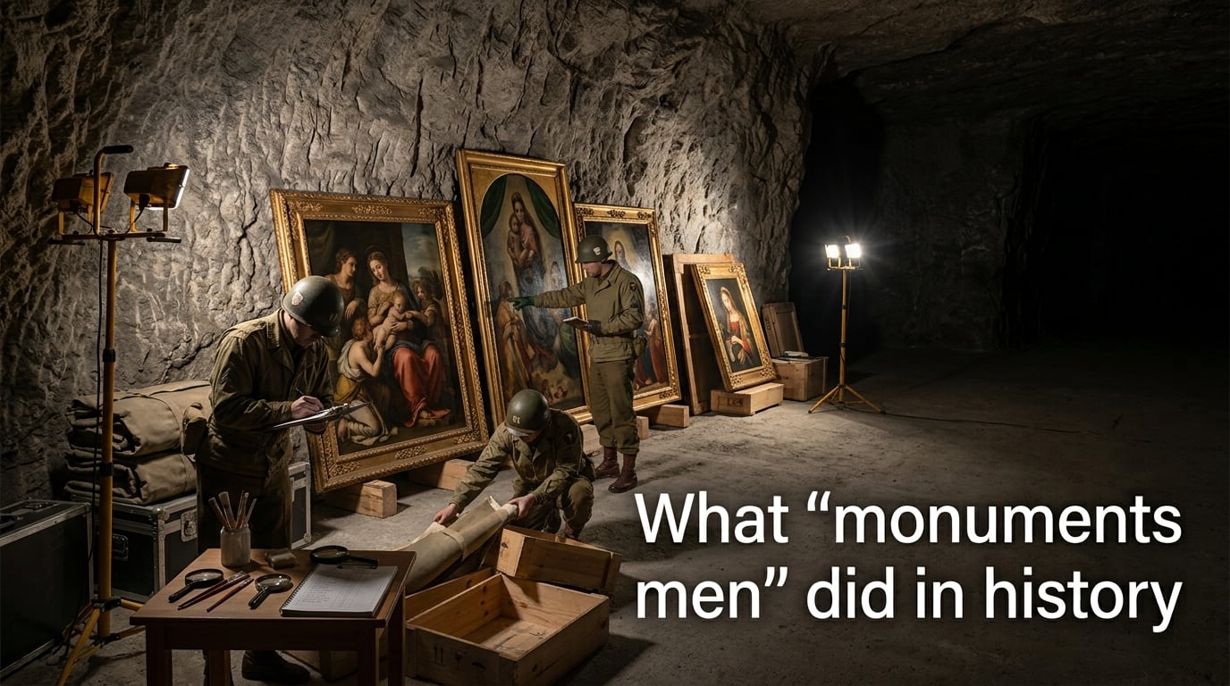 What "monuments men" did in history