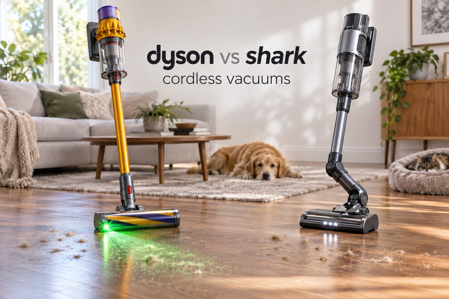 dyson vs shark cordless vacuums