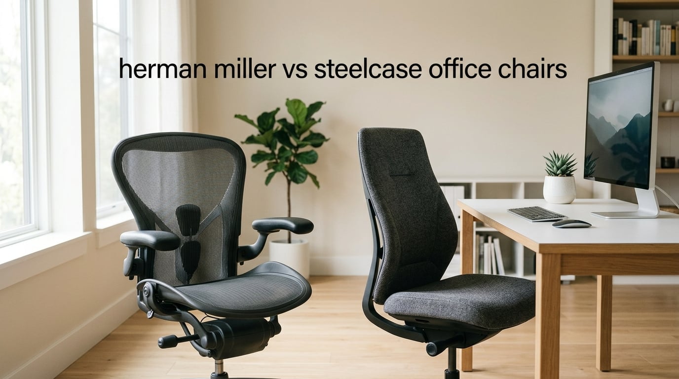 herman miller vs steelcase office chairs