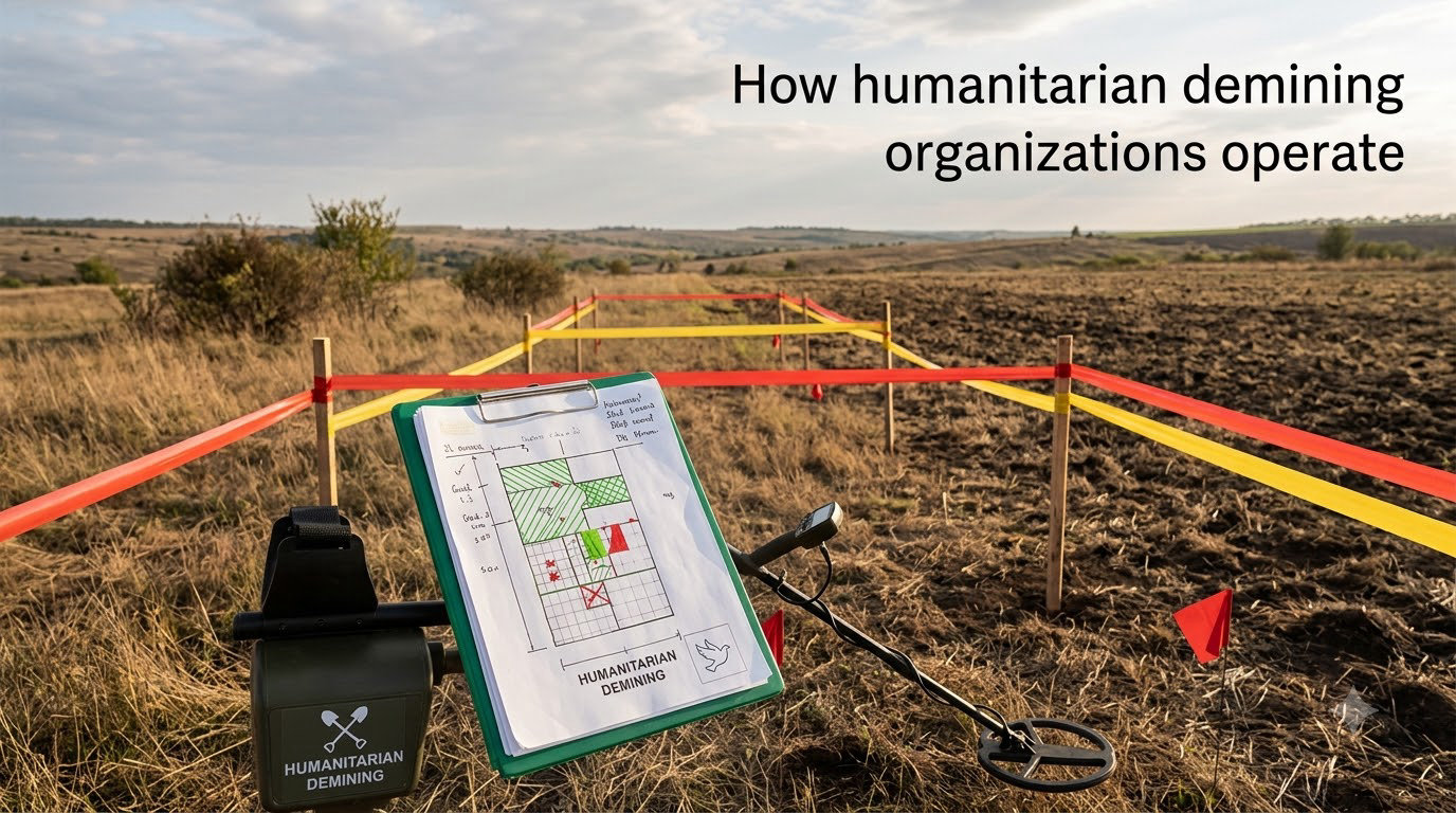 How humanitarian demining organizations operate