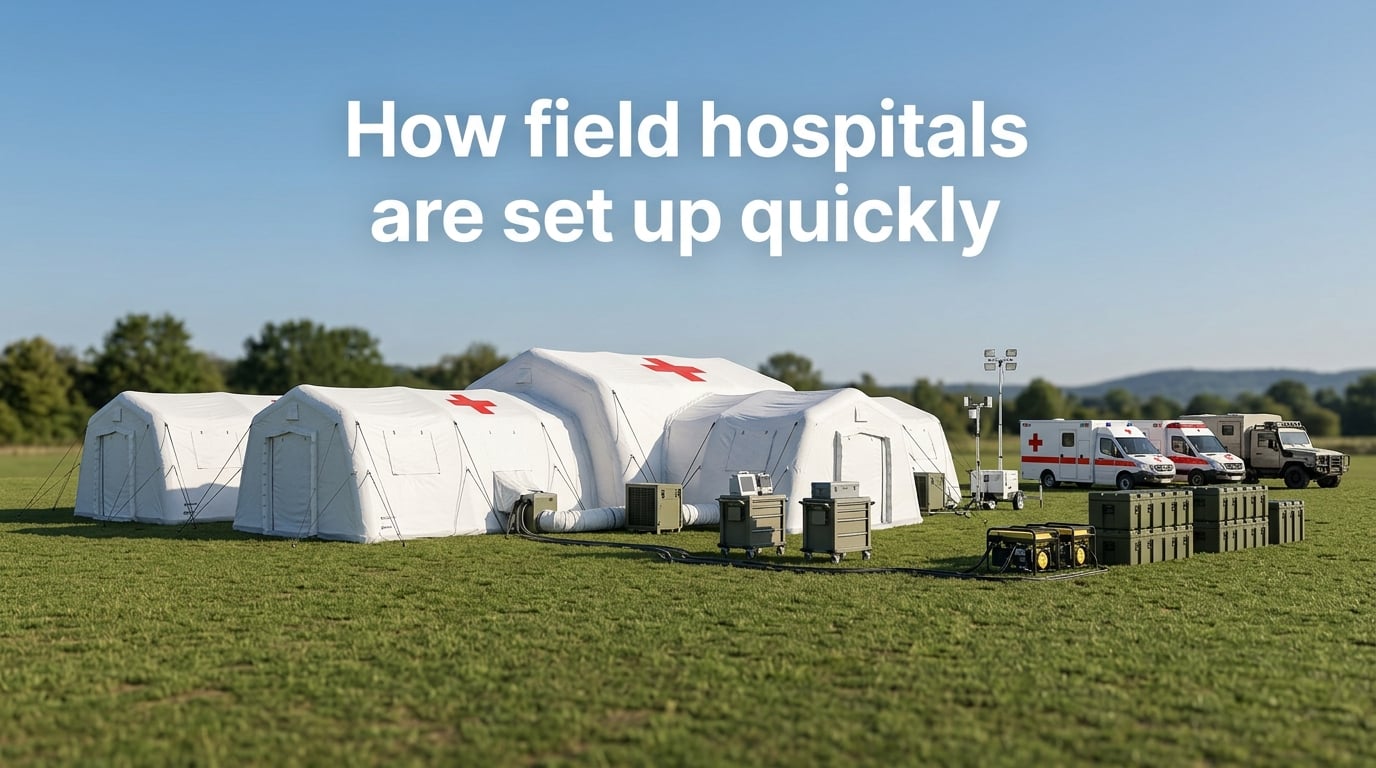 How field hospitals are set up quickly