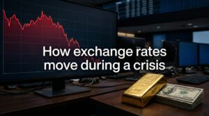 How exchange rates move during a crisis