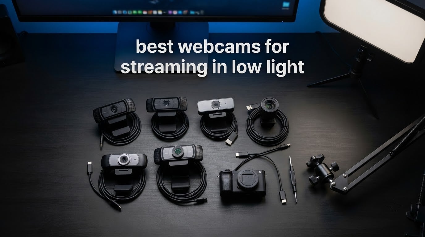best webcams for streaming in low light
