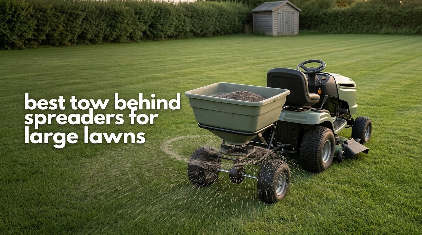 best tow behind spreaders for large lawns