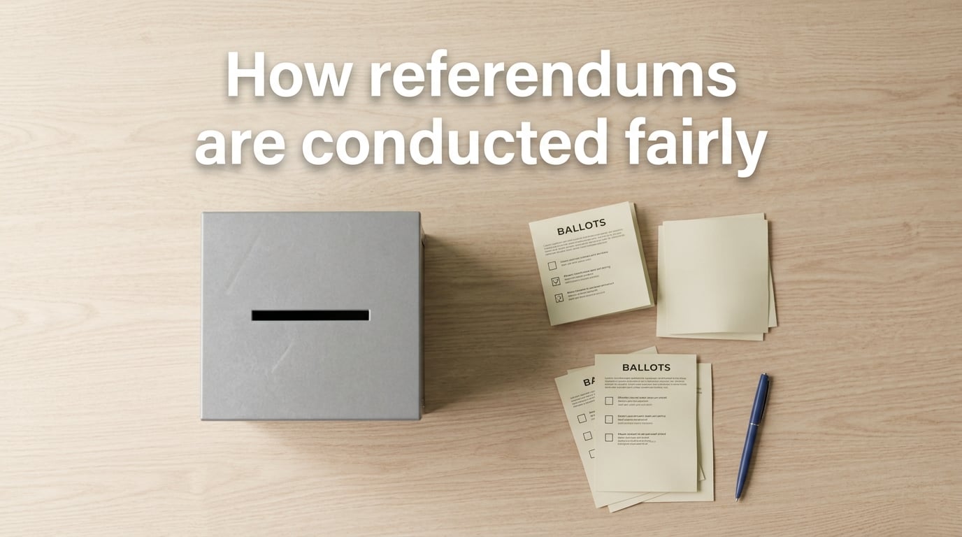 How referendums are conducted fairly