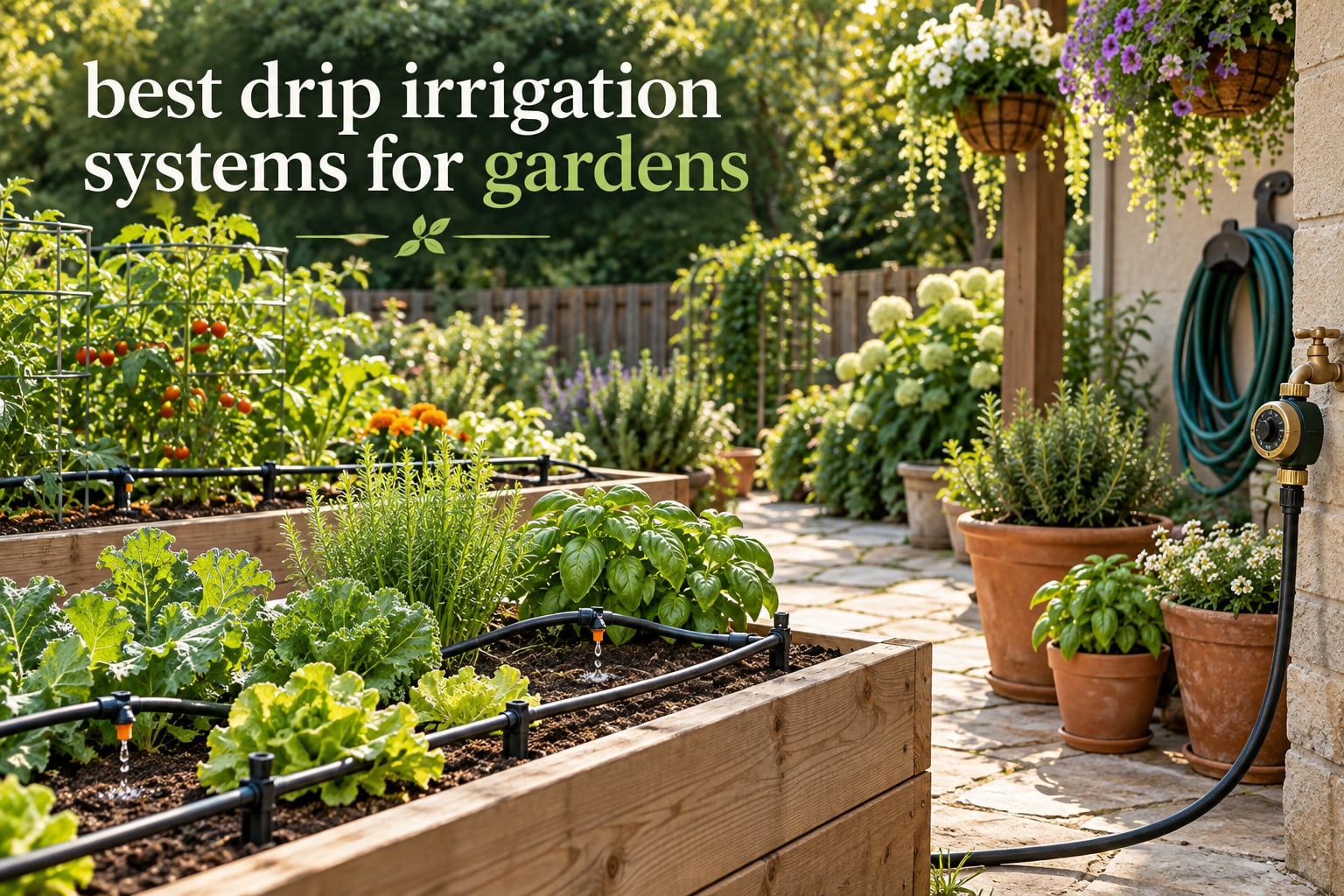 best drip irrigation systems for gardens