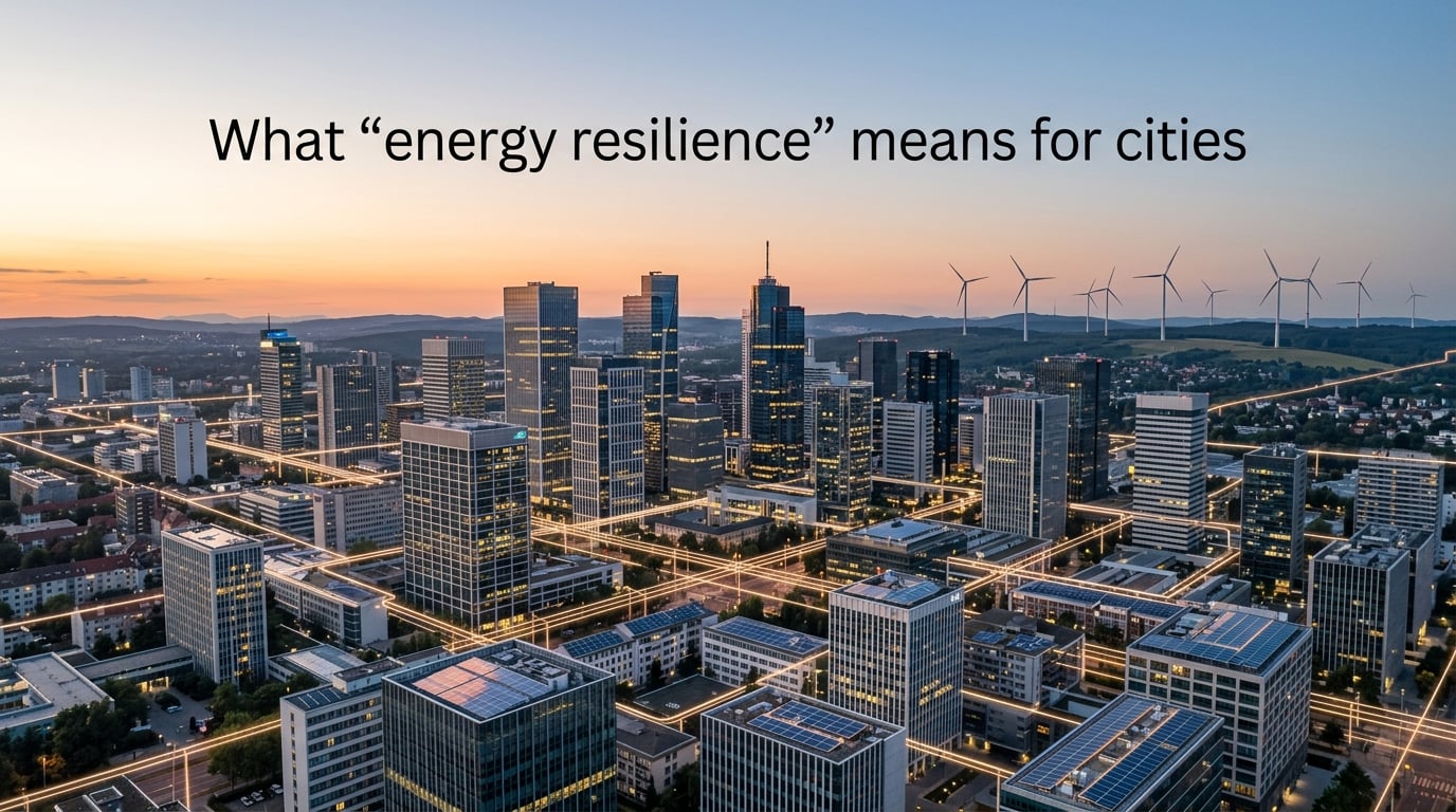 What "energy resilience" means for cities