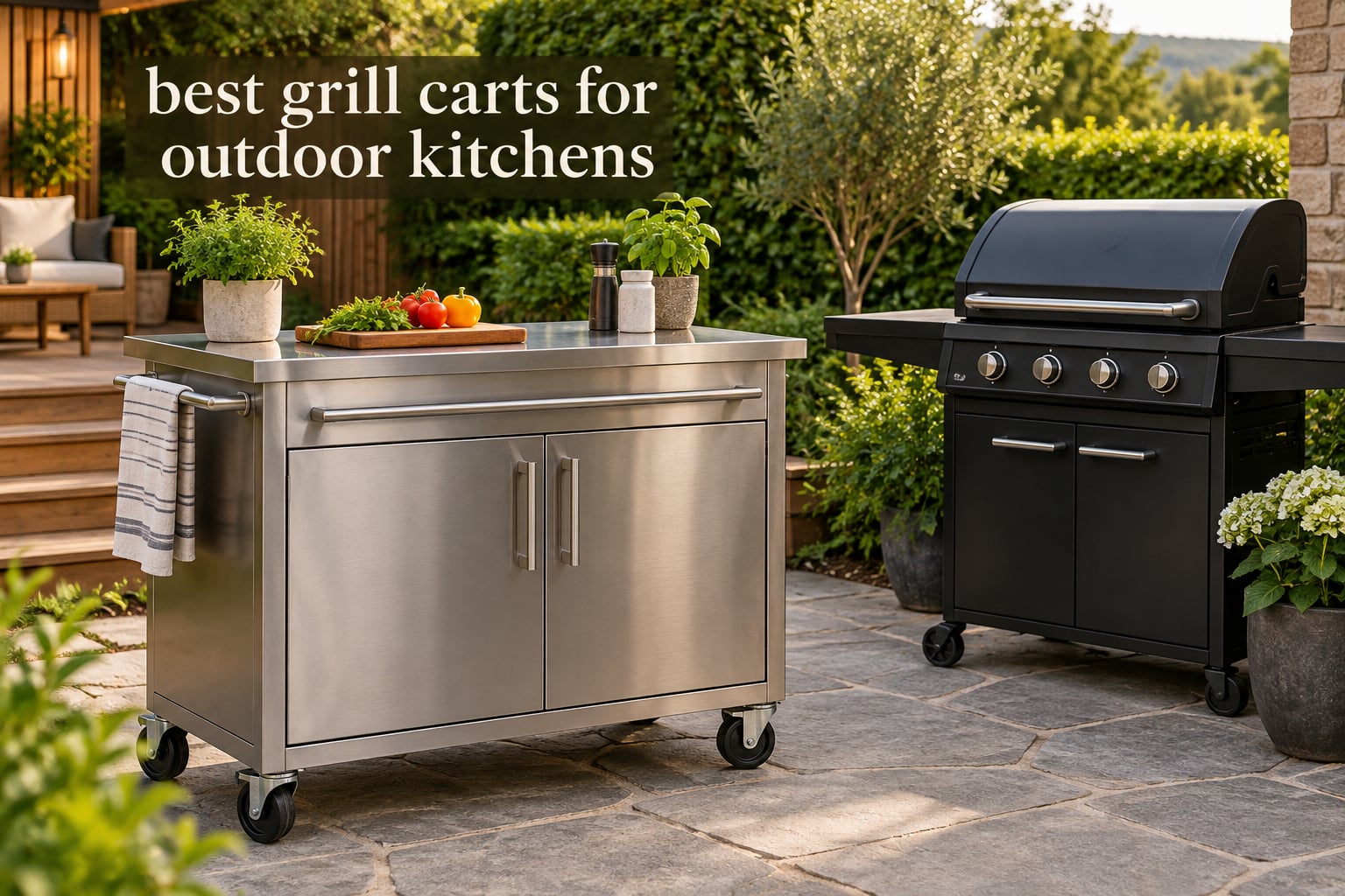 best grill carts for outdoor kitchens