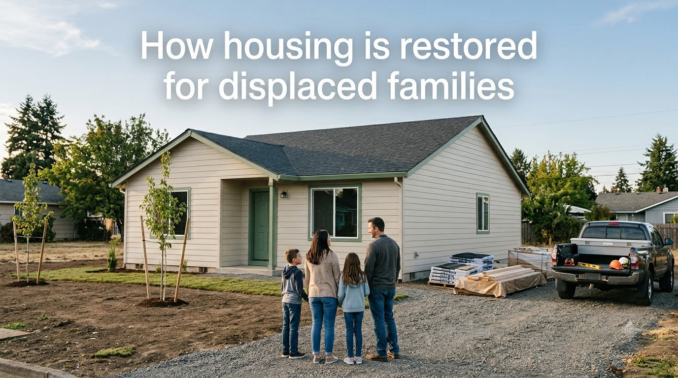 How housing is restored for displaced families