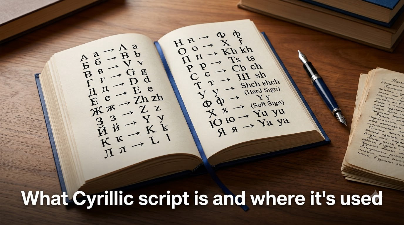 What Cyrillic script is and where it's used