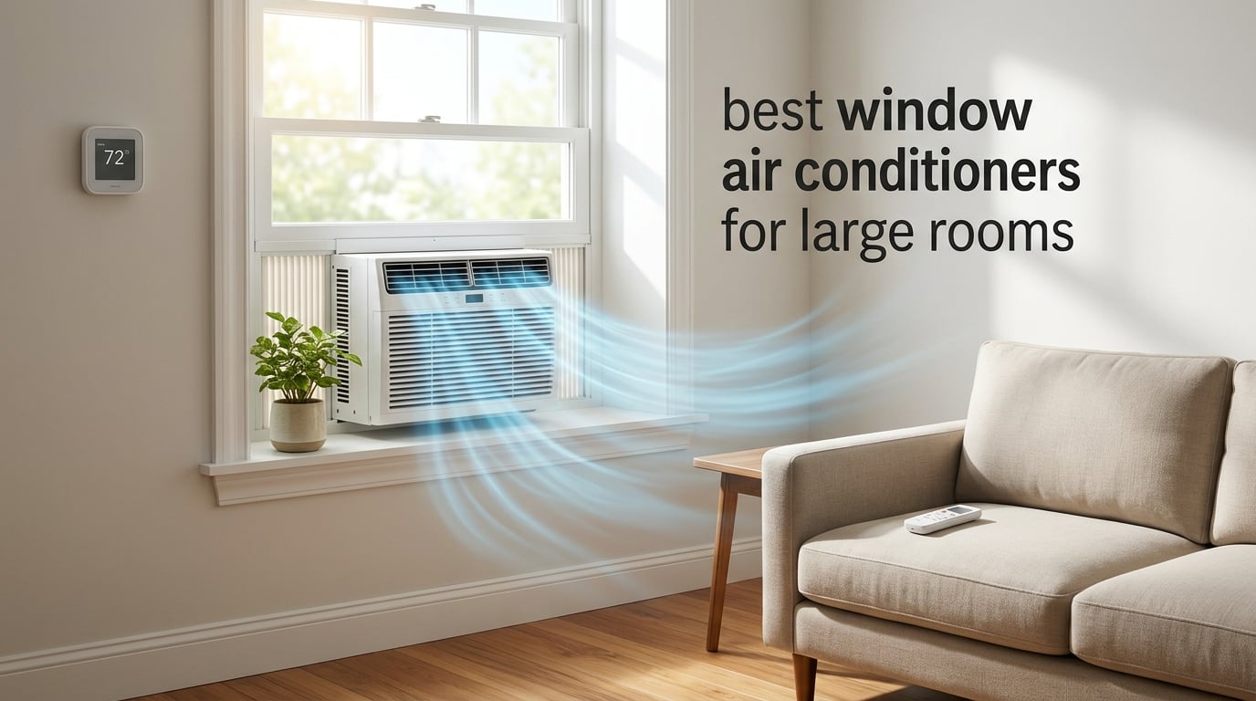 best window air conditioners for large rooms