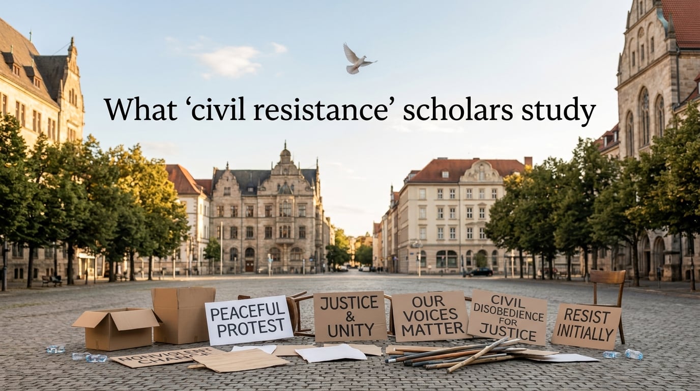 What "civil resistance" scholars study