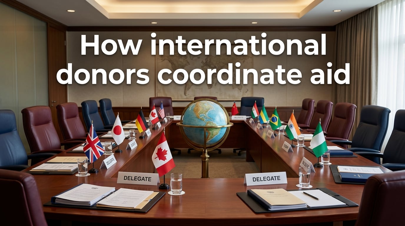 How international donors coordinate aid