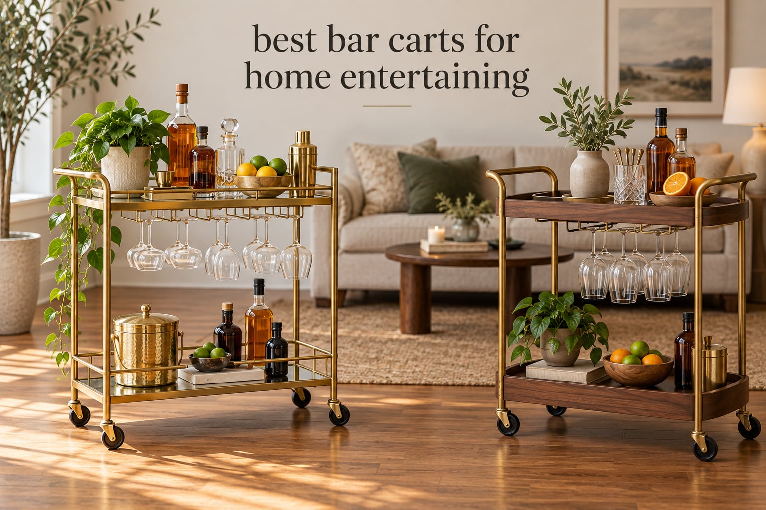 best bar carts for home entertaining