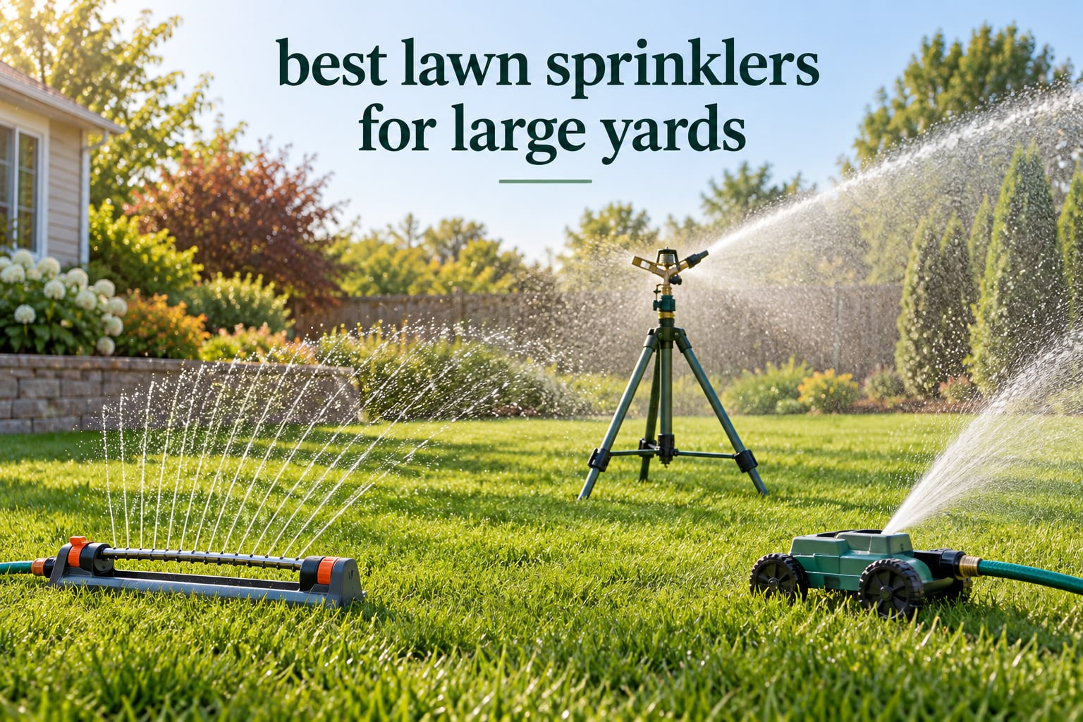 best lawn sprinklers for large yards