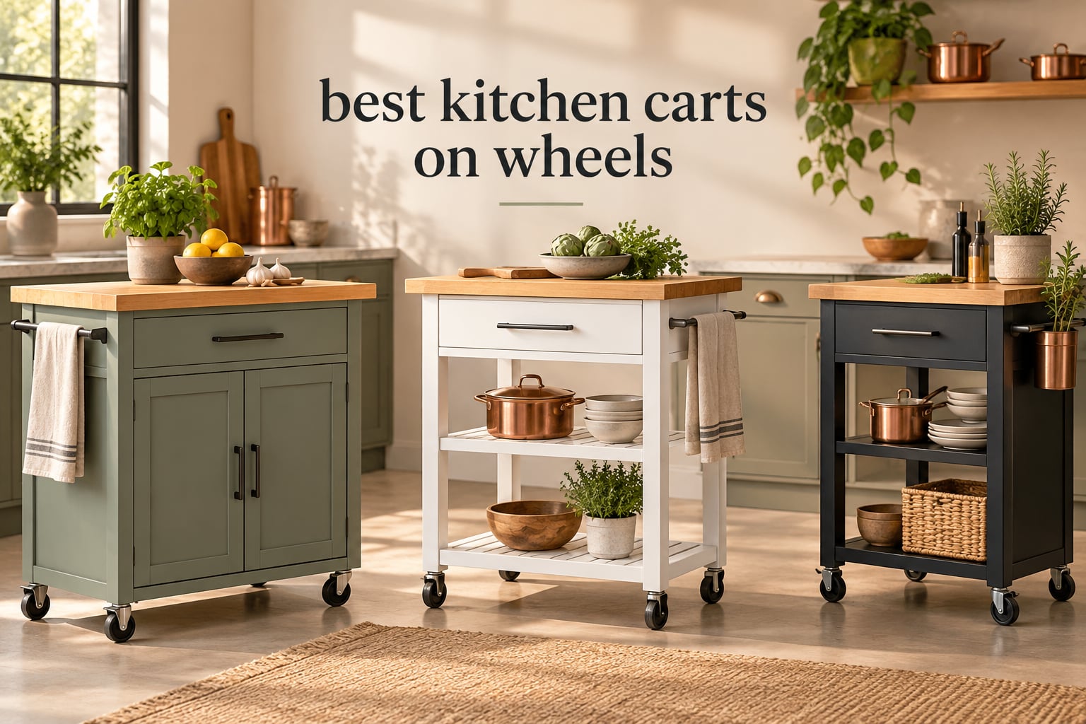 best kitchen carts on wheels