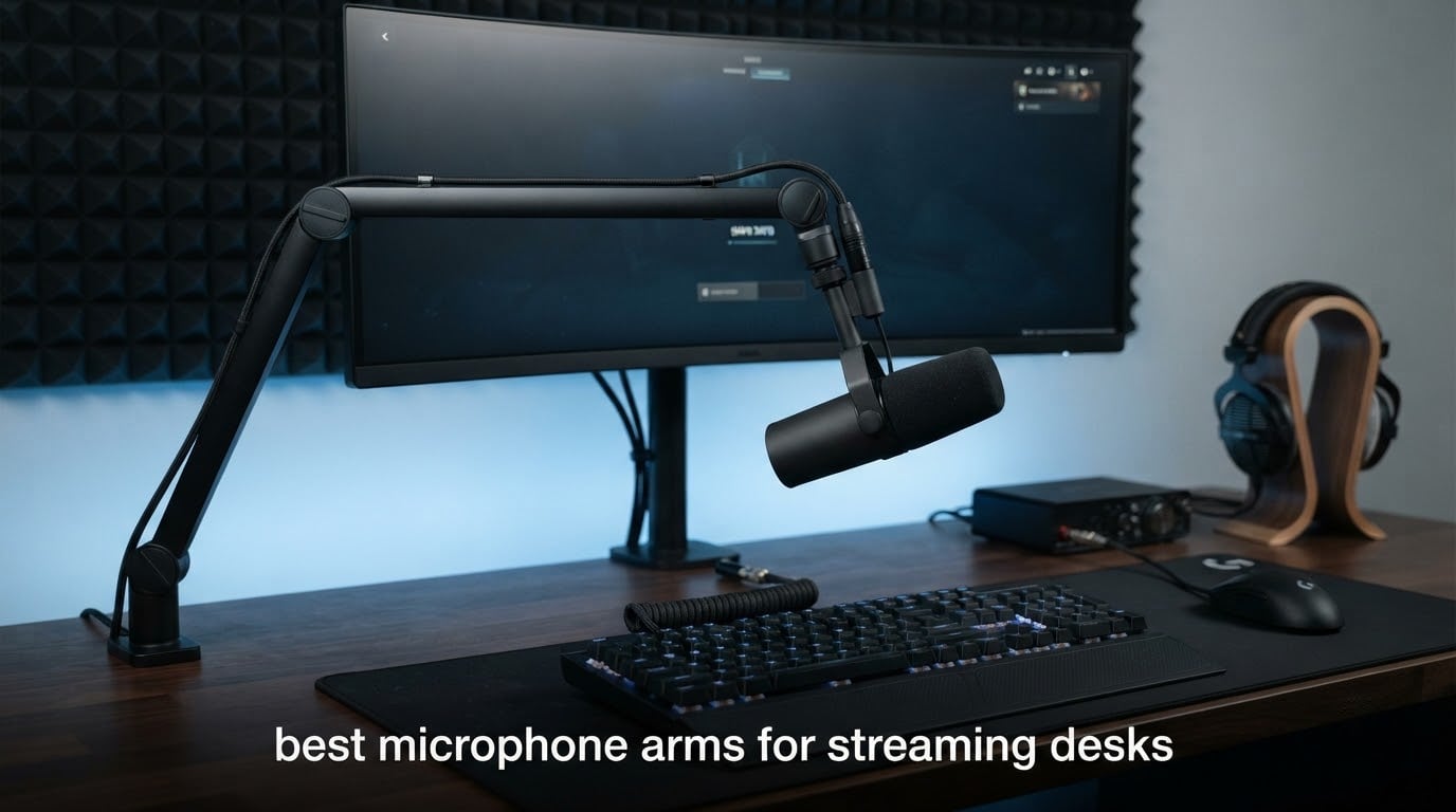best microphone arms for streaming desks