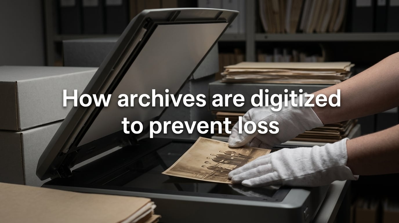 How archives are digitized to prevent loss