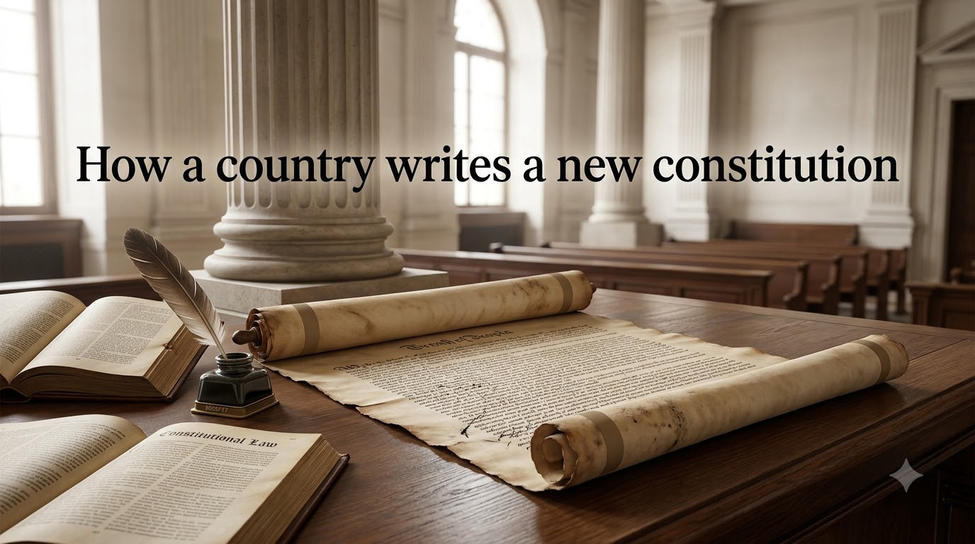 How a country writes a new constitution